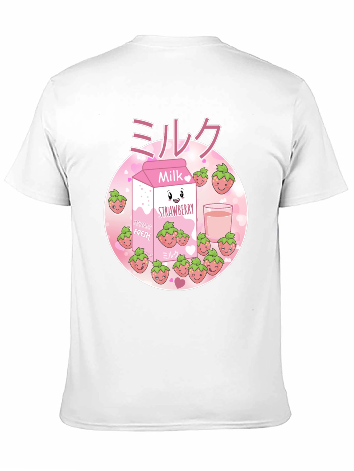 Strawberry Milk T-Shirt - Kawaii Design