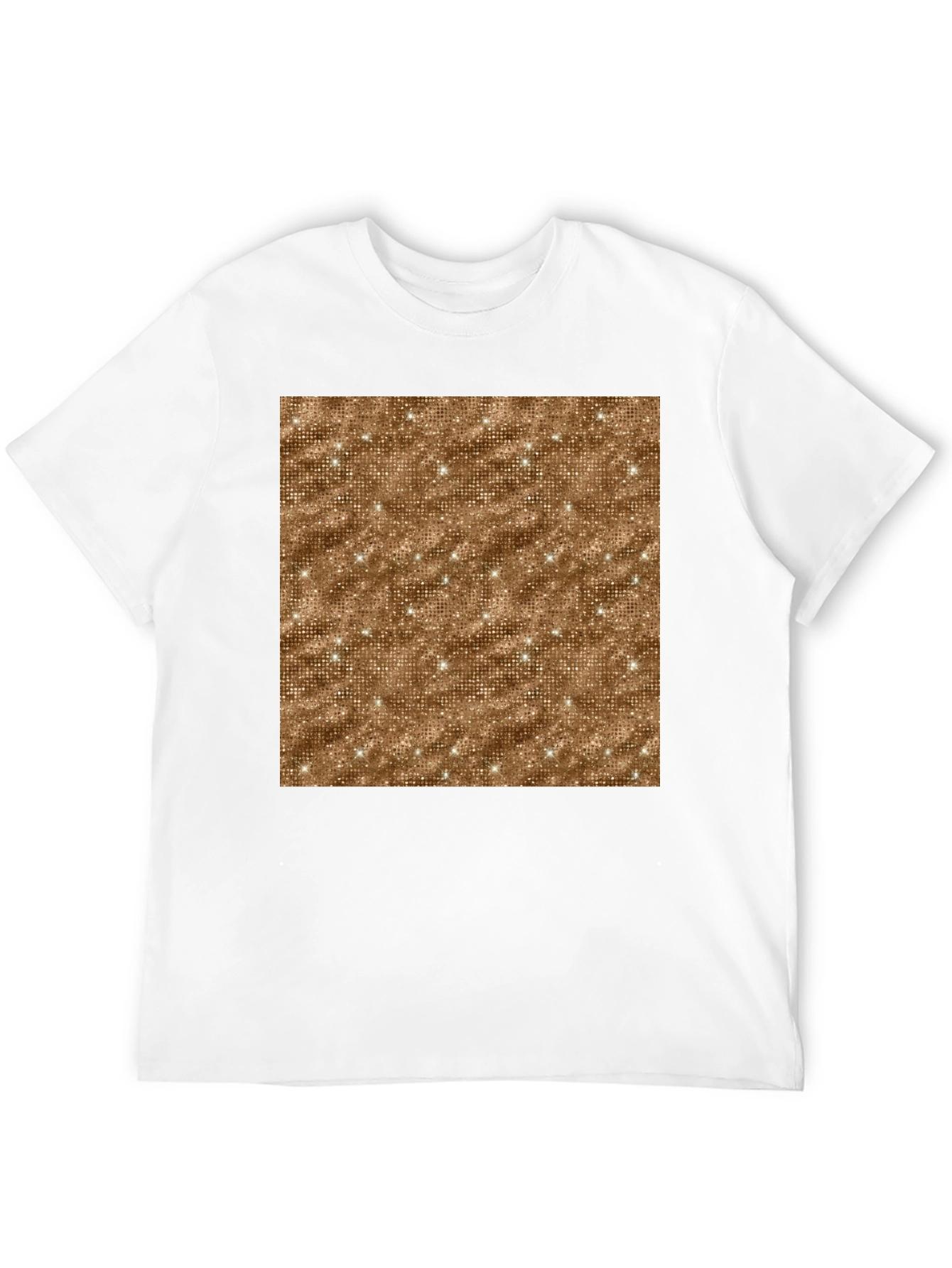 Sparkle Pattern Graphic Tee - Modern Style