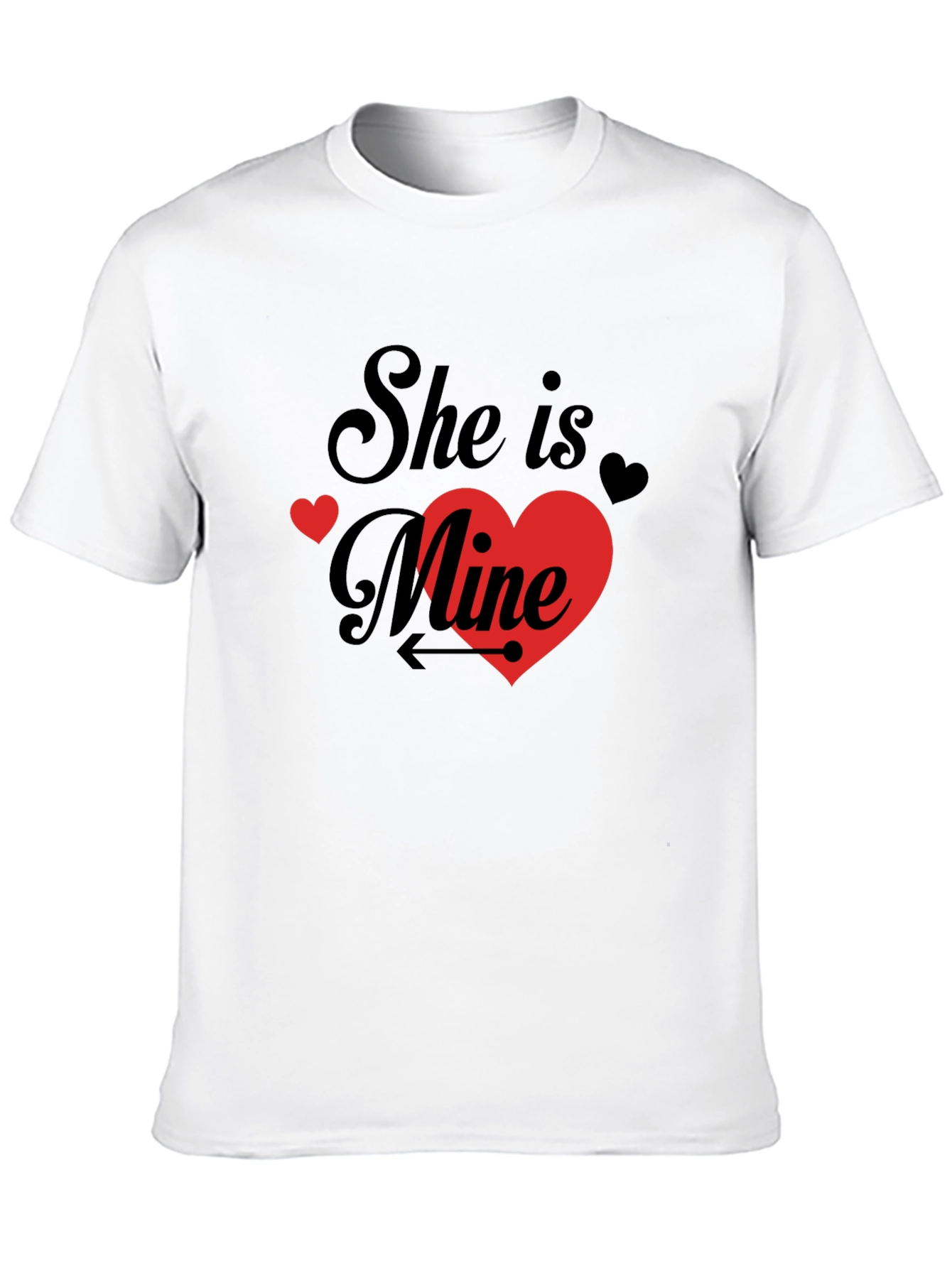 She is Mine - Mens Black Graphic Tee