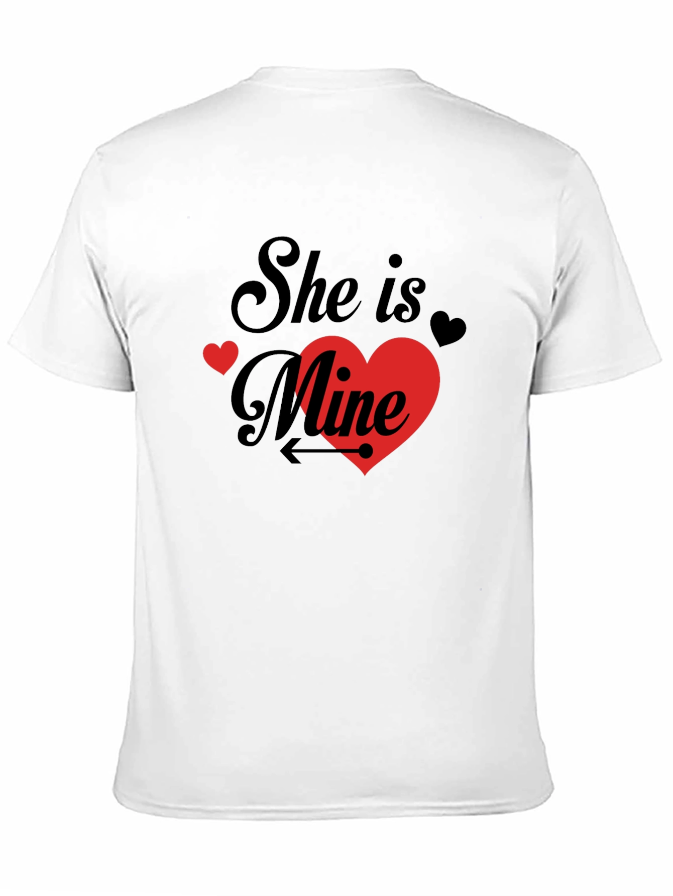 She is Mine - Mens Black Graphic Tee