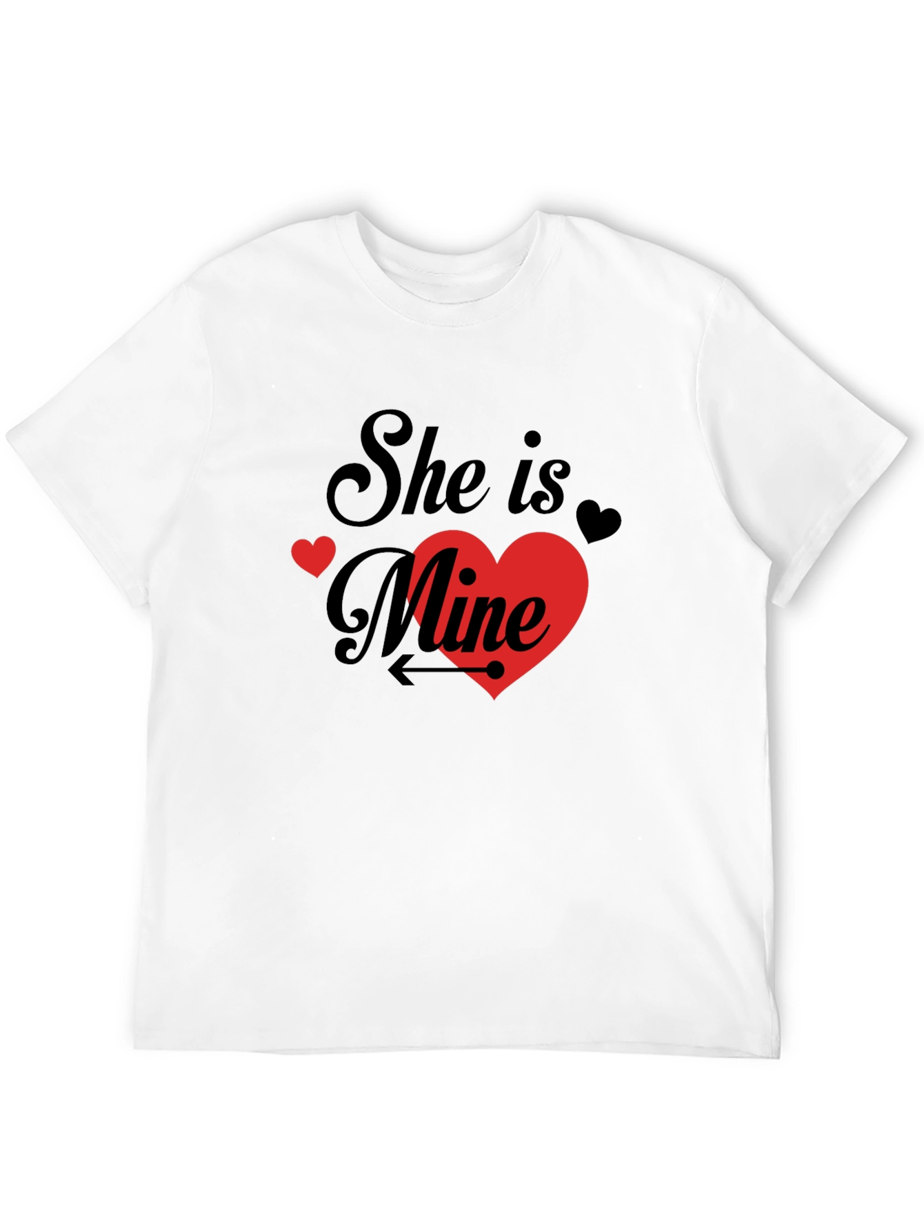 She is Mine - Mens Black Graphic Tee