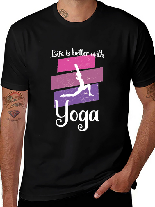 Life is Better with Yoga Graphic T-Shirt