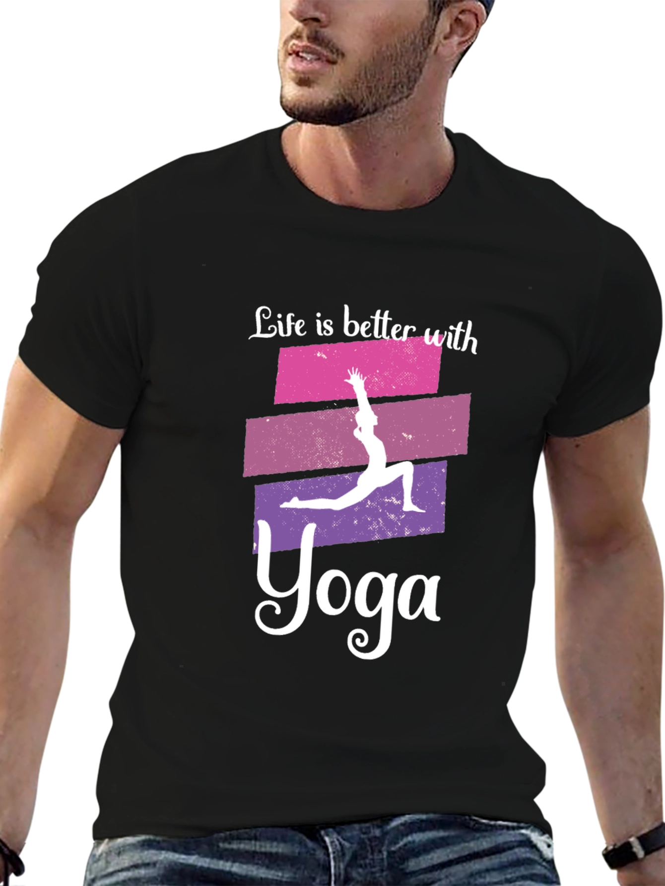Life is Better with Yoga Graphic T-Shirt