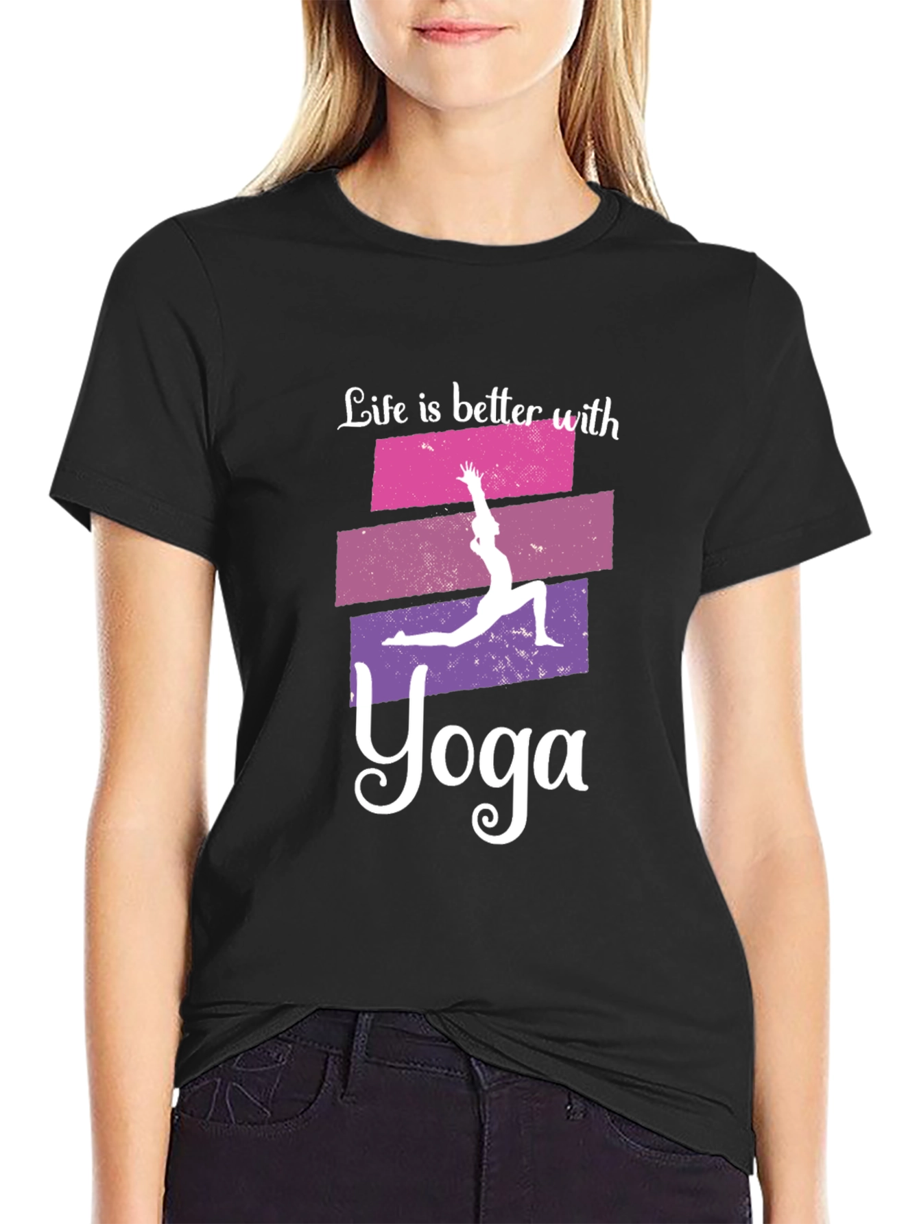 Life is Better with Yoga Graphic T-Shirt