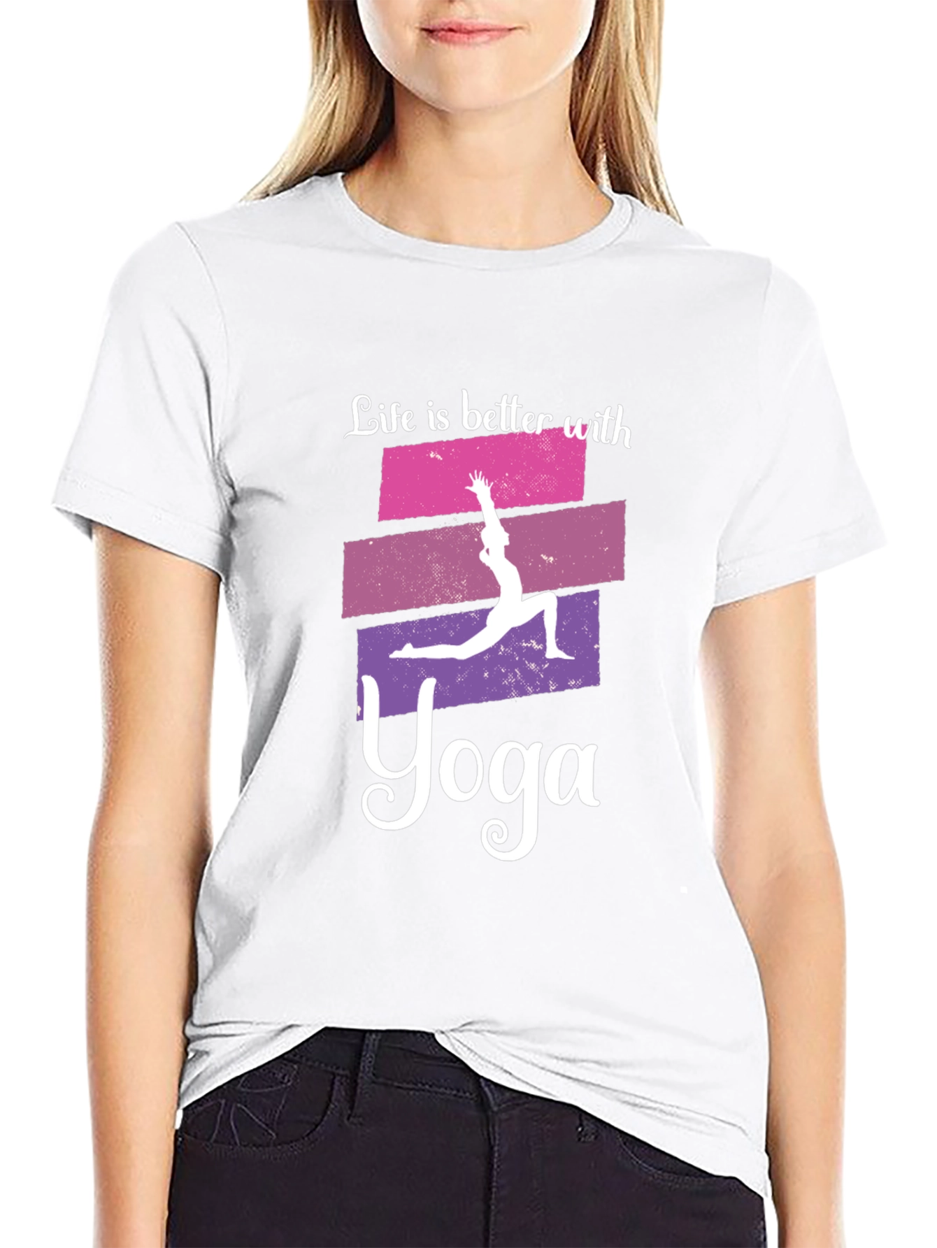 Life is Better with Yoga Graphic T-Shirt