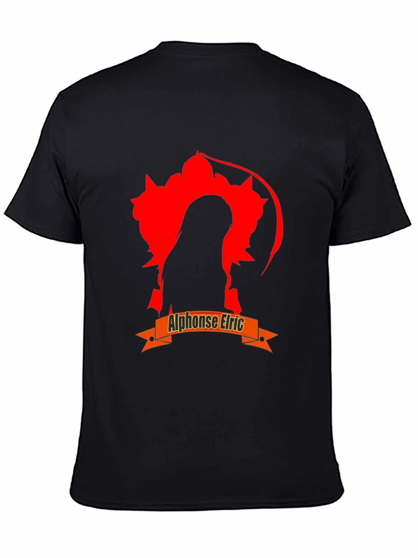 Alphonse Elric Anime Black T-Shirt