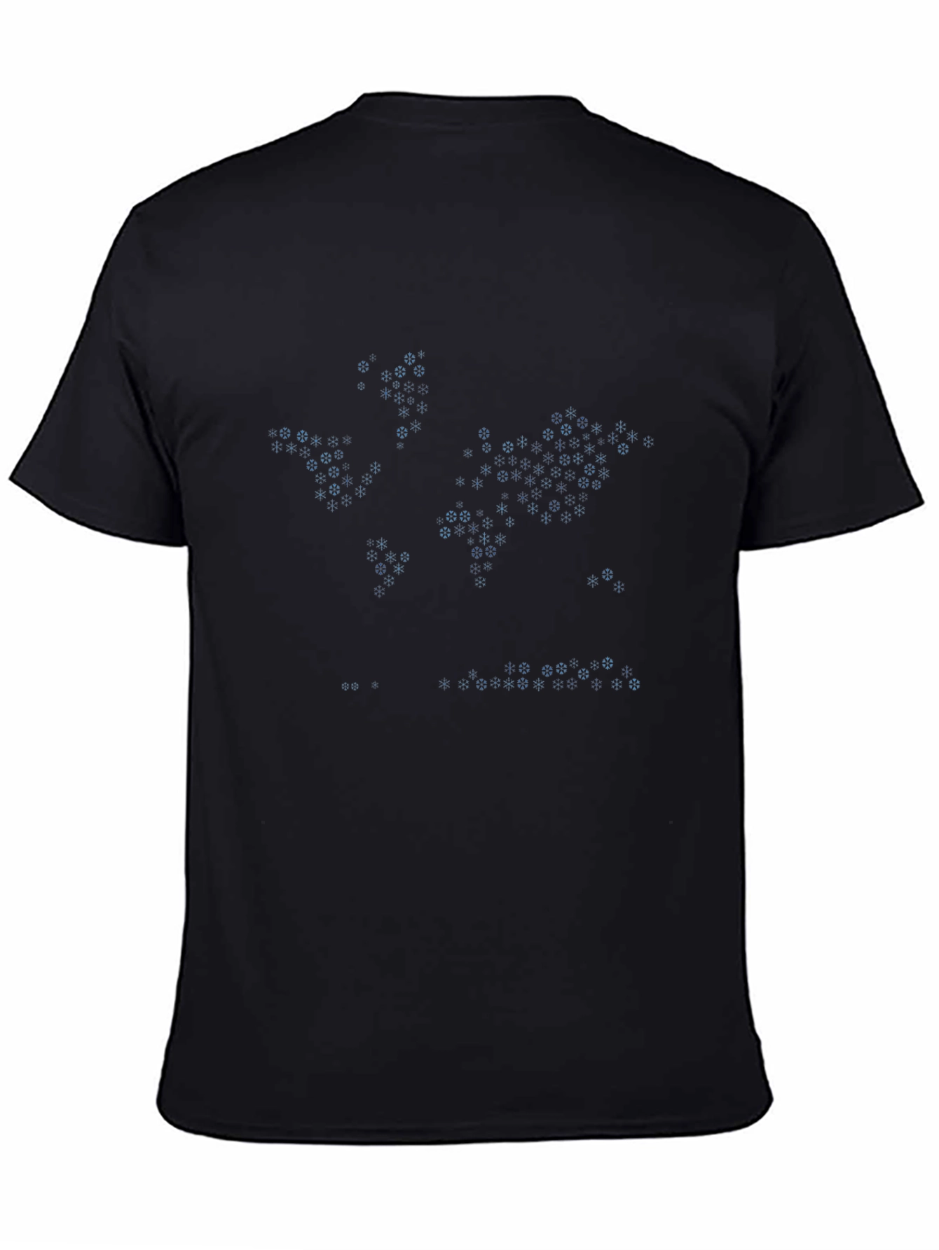 Hex World Map Black Graphic Tee