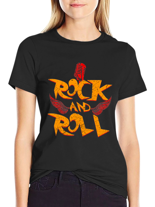 Rock and Roll Graphic Tee - Vintage Style