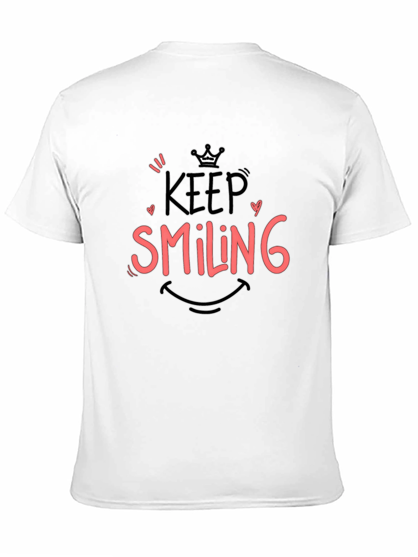 Keep Smiling Black Graphic Tee