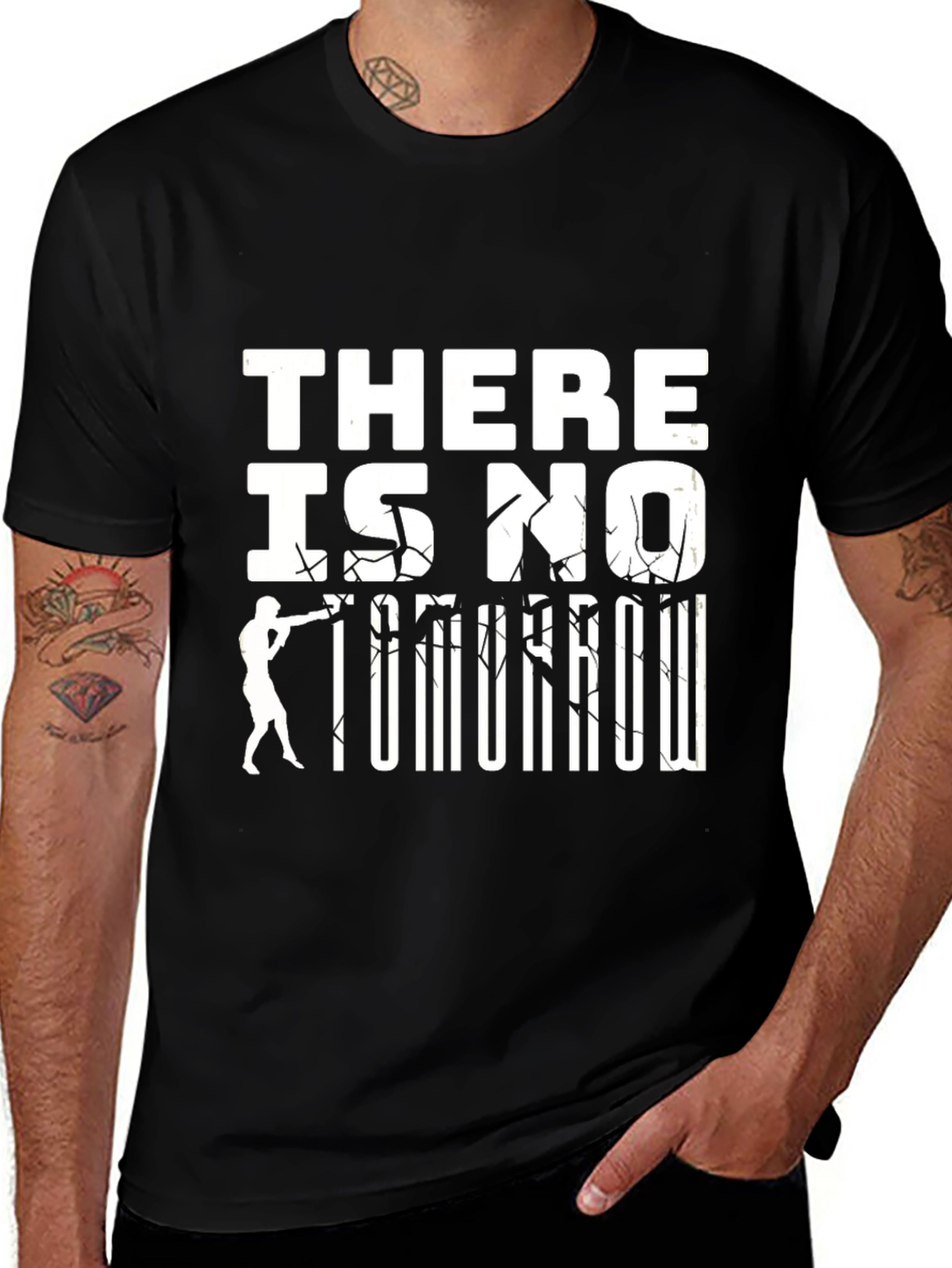 There Is No Tomorrow Graphic Tee - Black