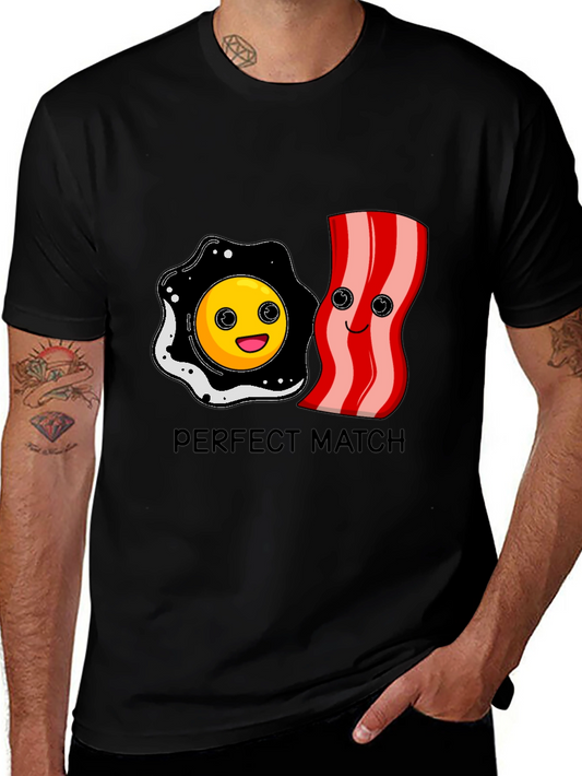 Perfect Match: Bacon and Eggs Graphic Tee