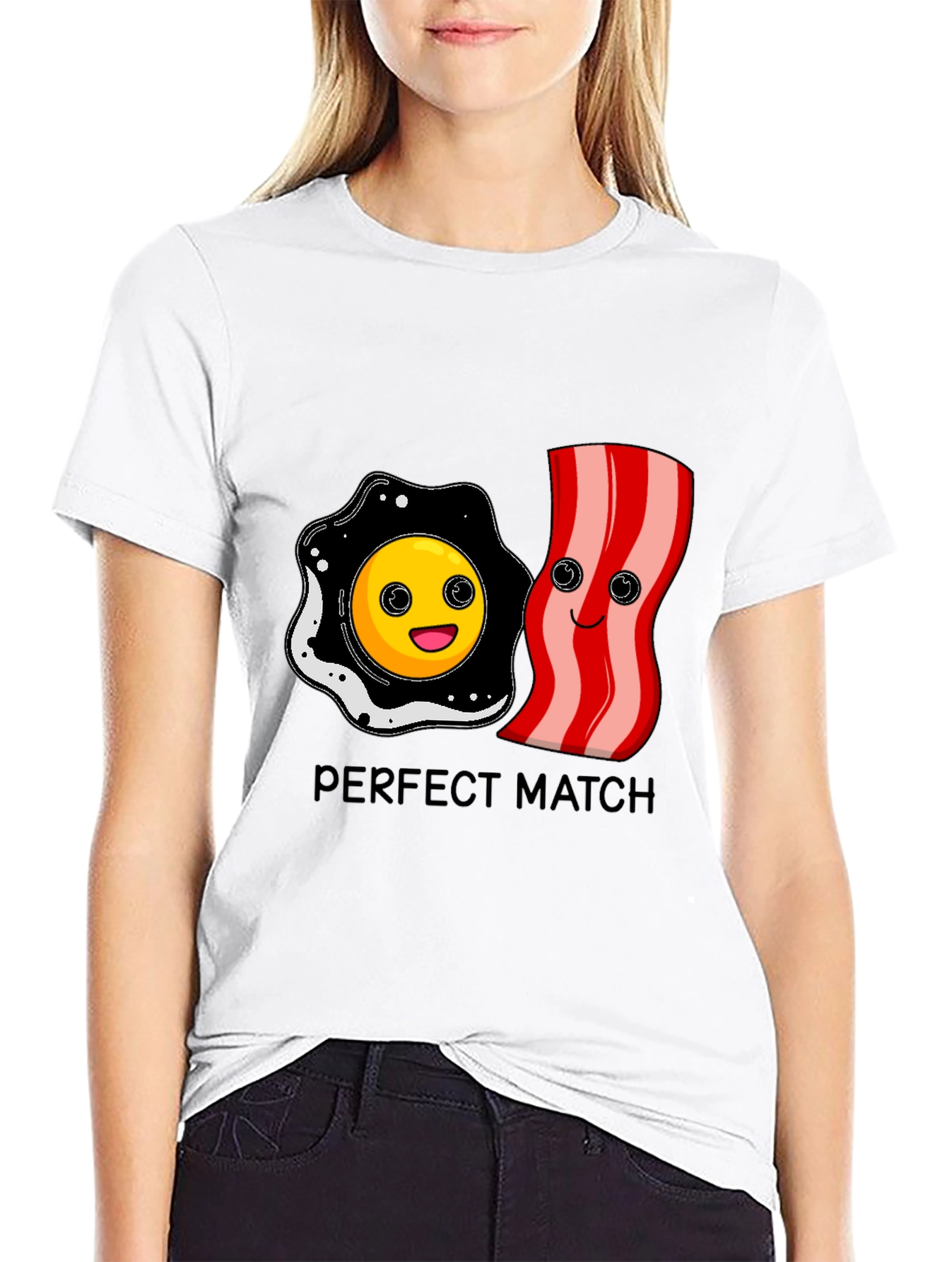 Perfect Match: Bacon and Eggs Graphic Tee