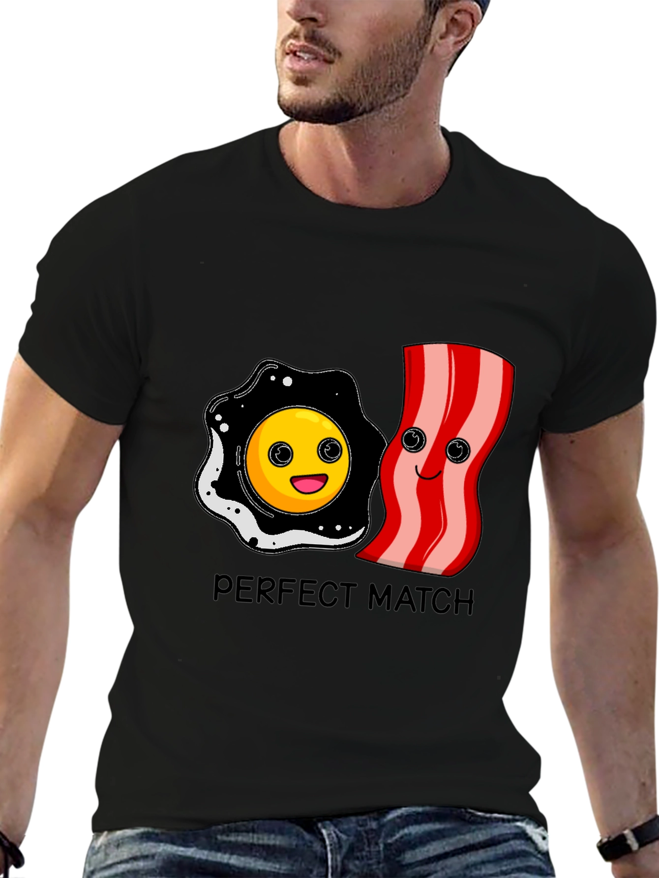 Perfect Match: Bacon and Eggs Graphic Tee
