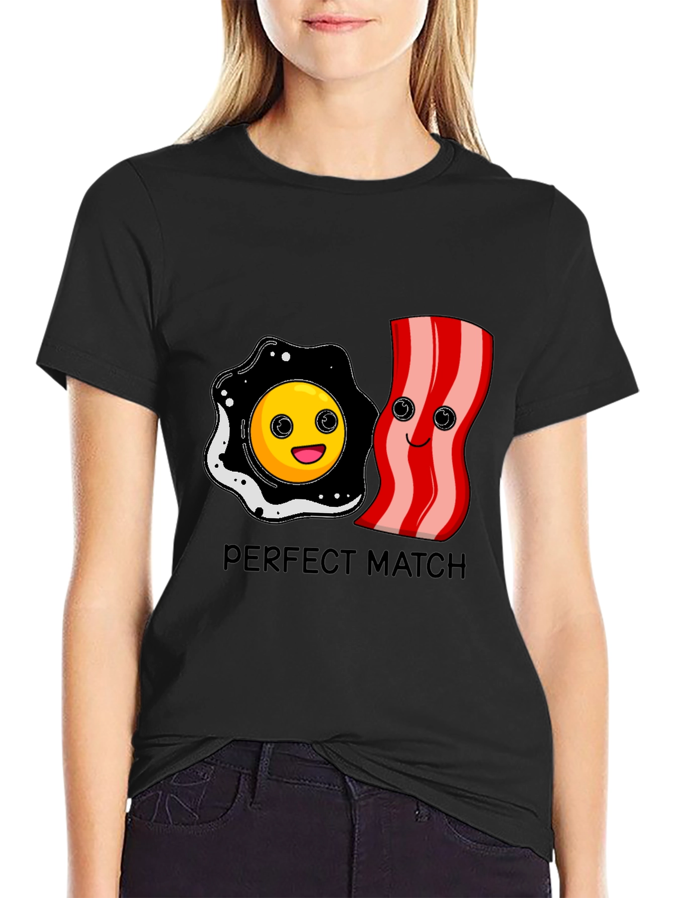 Perfect Match: Bacon and Eggs Graphic Tee