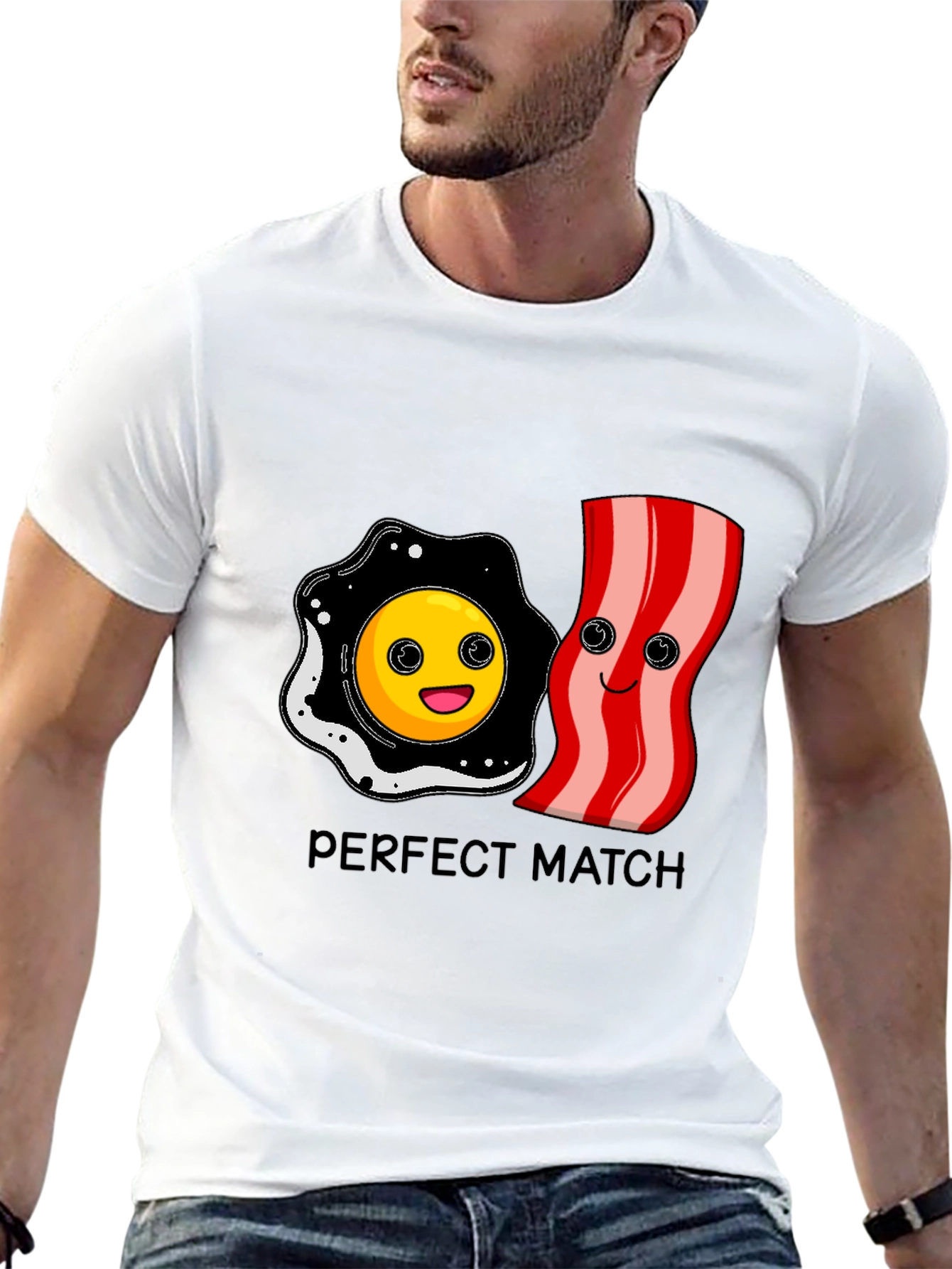 Perfect Match: Bacon and Eggs Graphic Tee