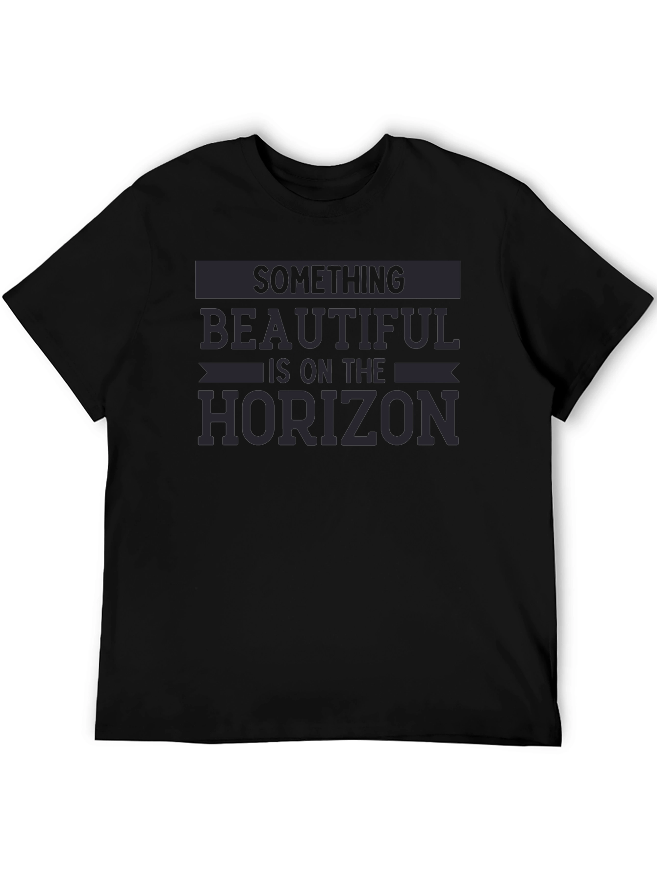 Beautiful Horizon Graphic Tee - Soft Black T-Shirt