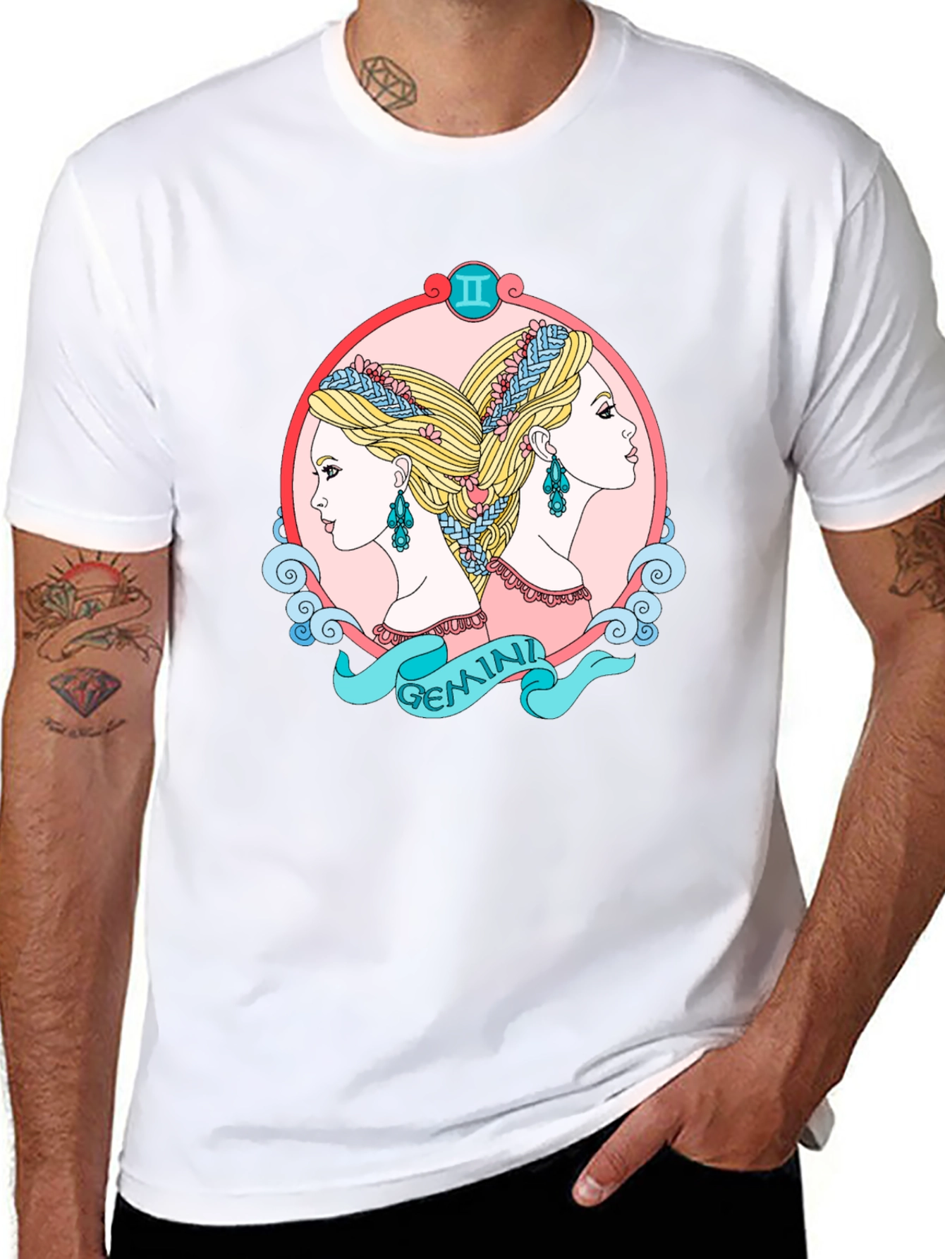 Gemini Zodiac T-Shirt Astrology Sign Tee