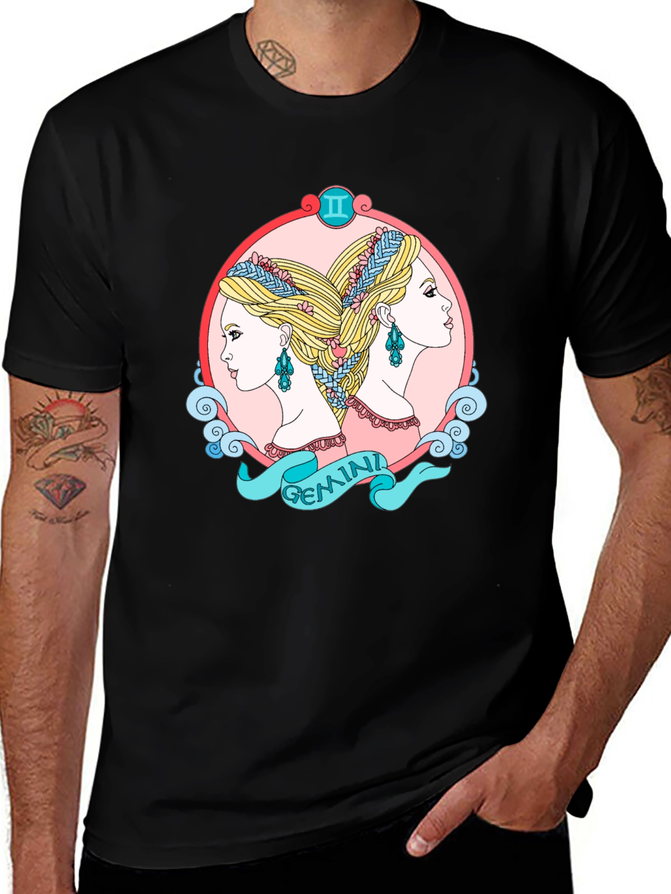 Gemini Zodiac T-Shirt Astrology Sign Tee