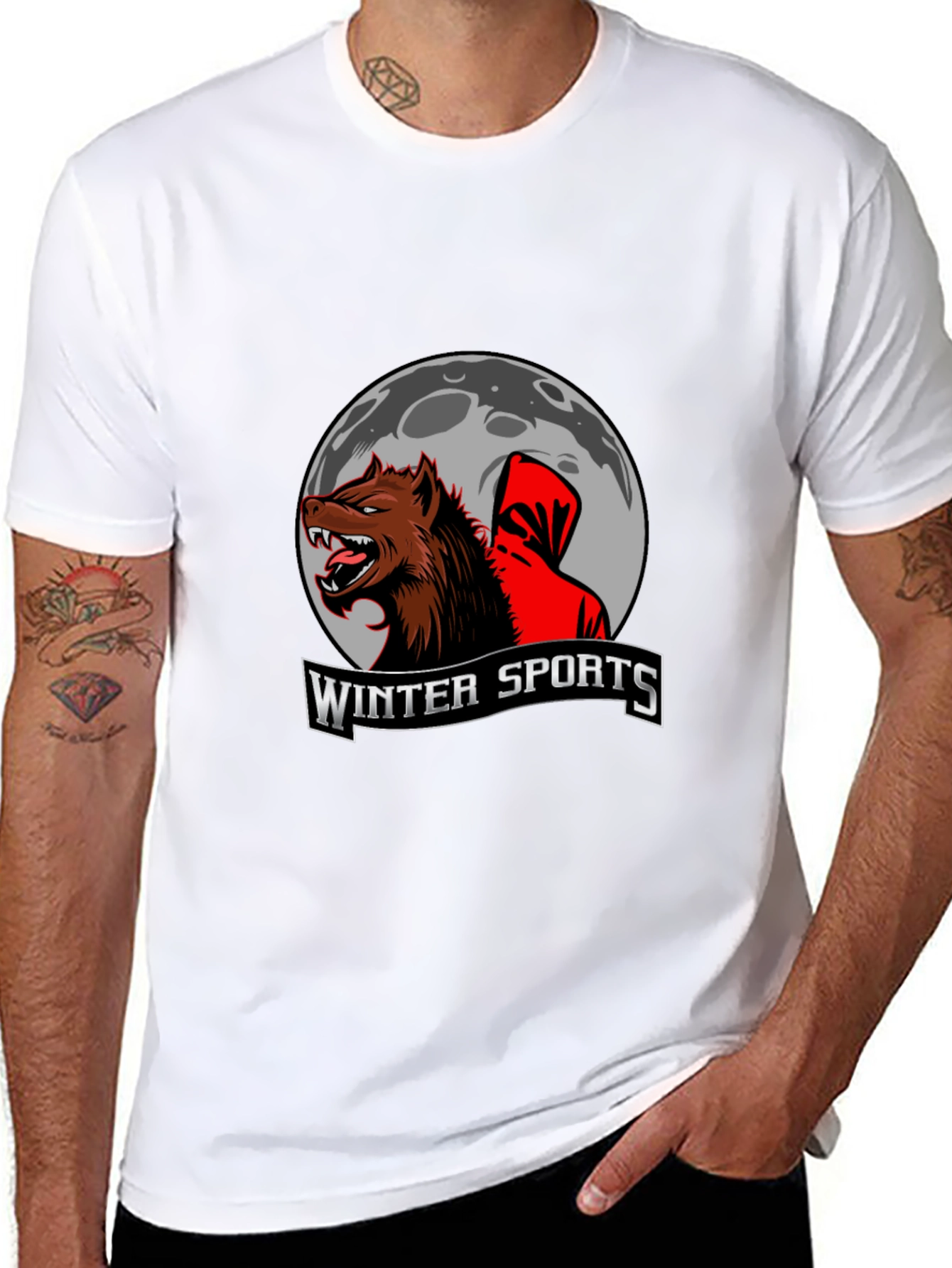 Winter Sports Wolf T-Shirt