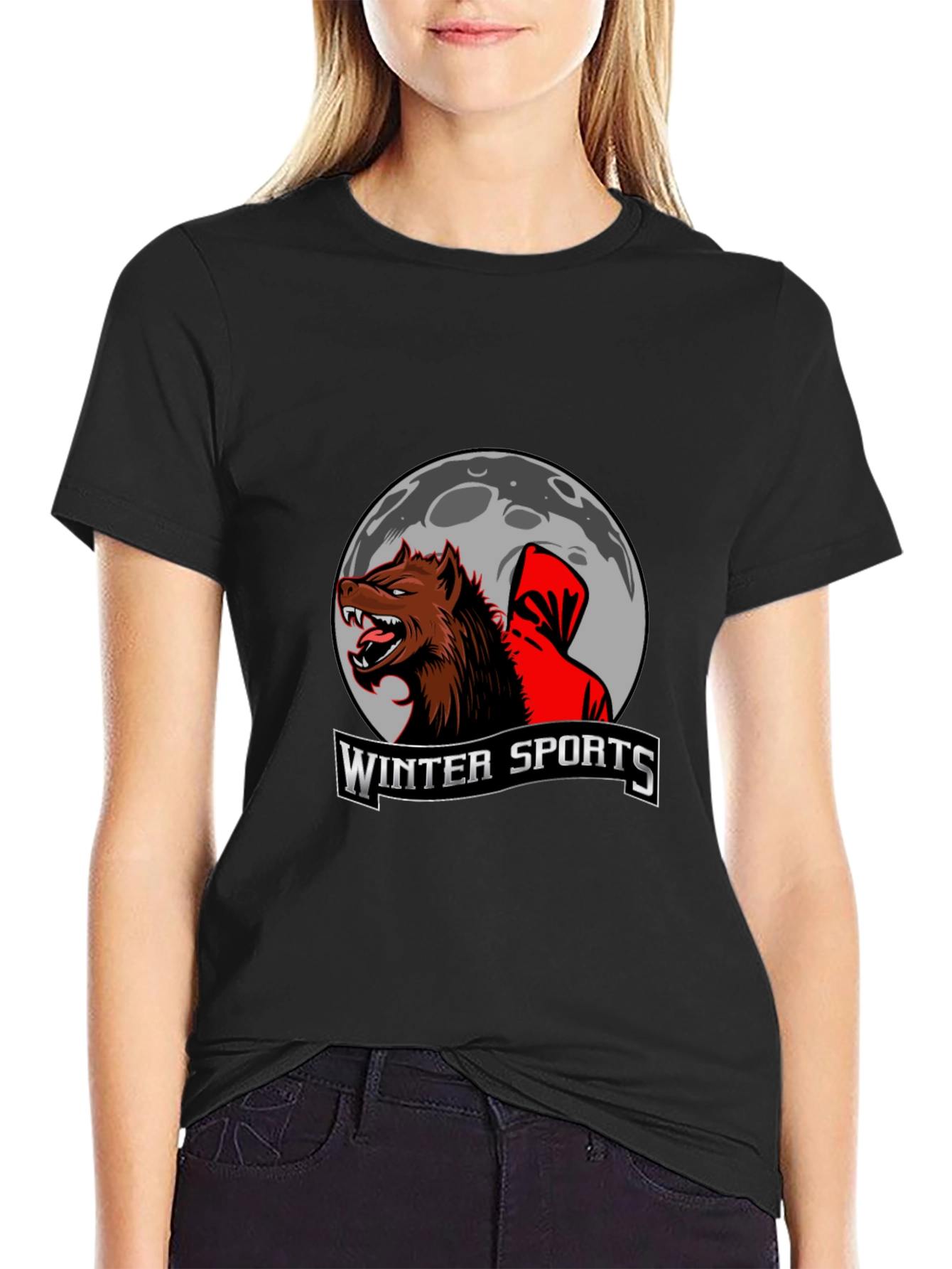 Winter Sports Wolf T-Shirt