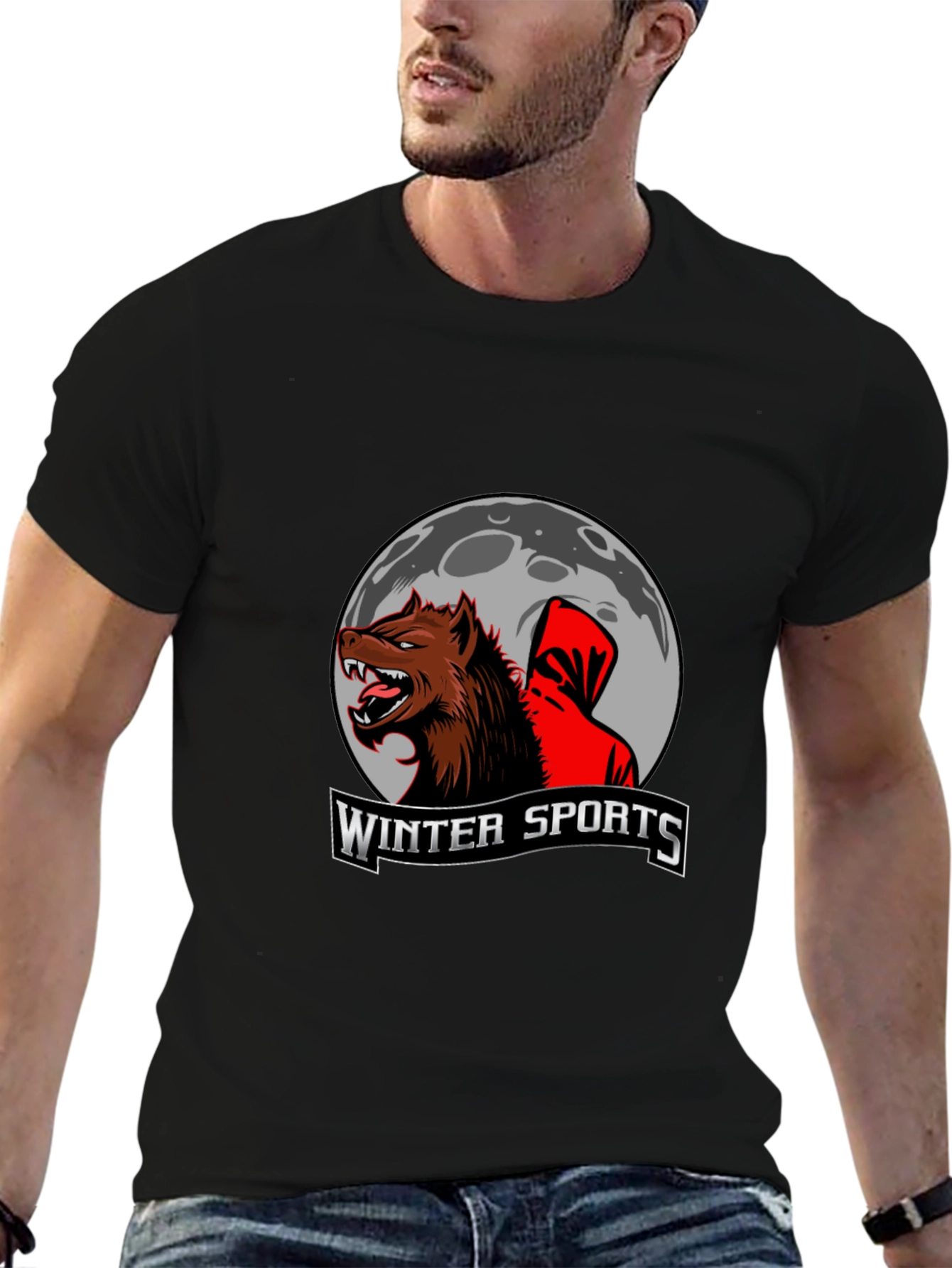 Winter Sports Wolf T-Shirt