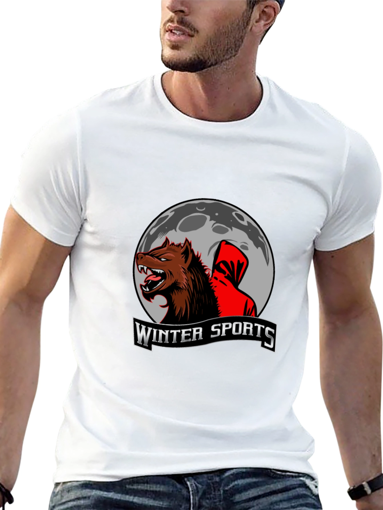Winter Sports Wolf T-Shirt