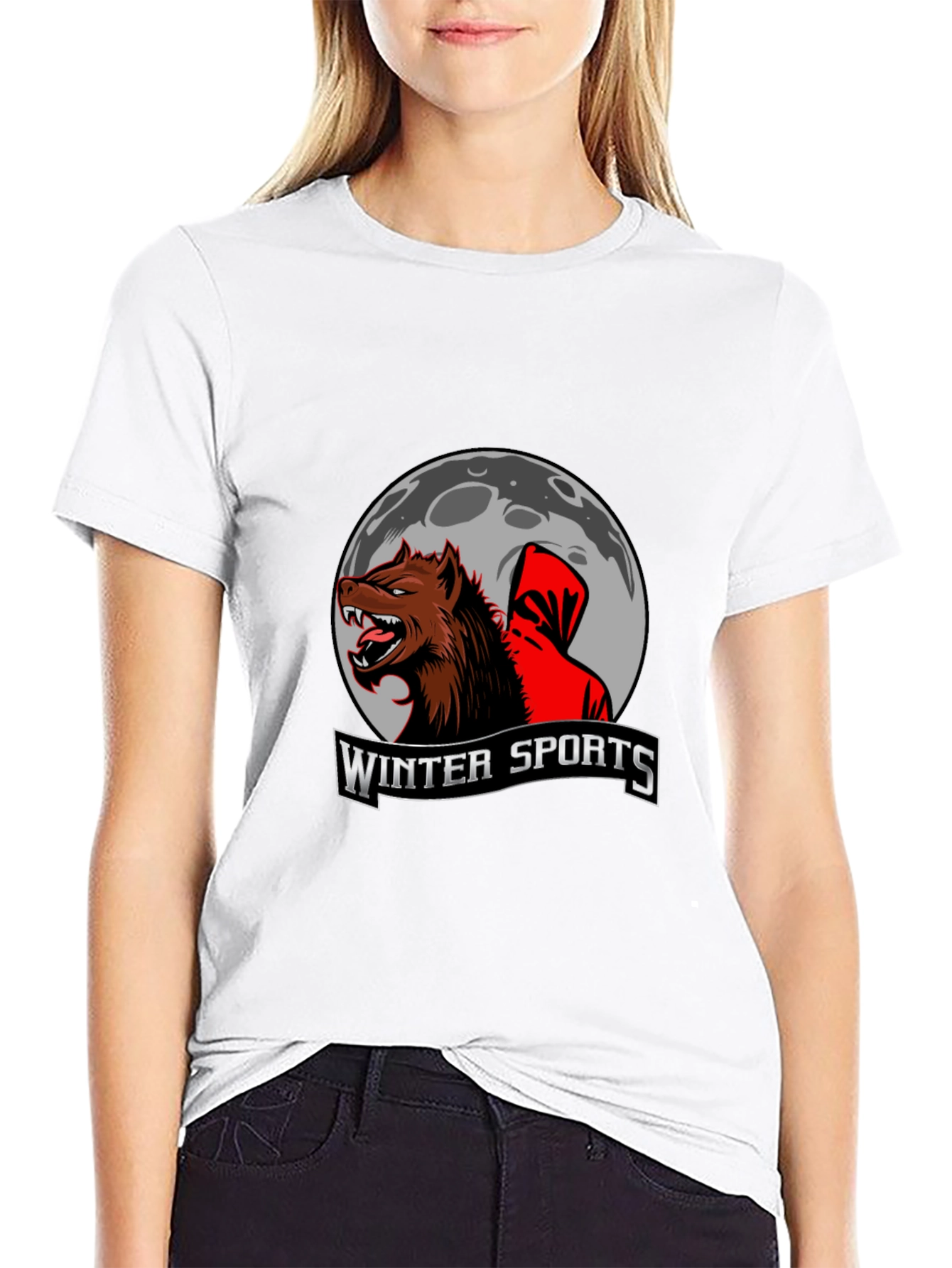 Winter Sports Wolf T-Shirt