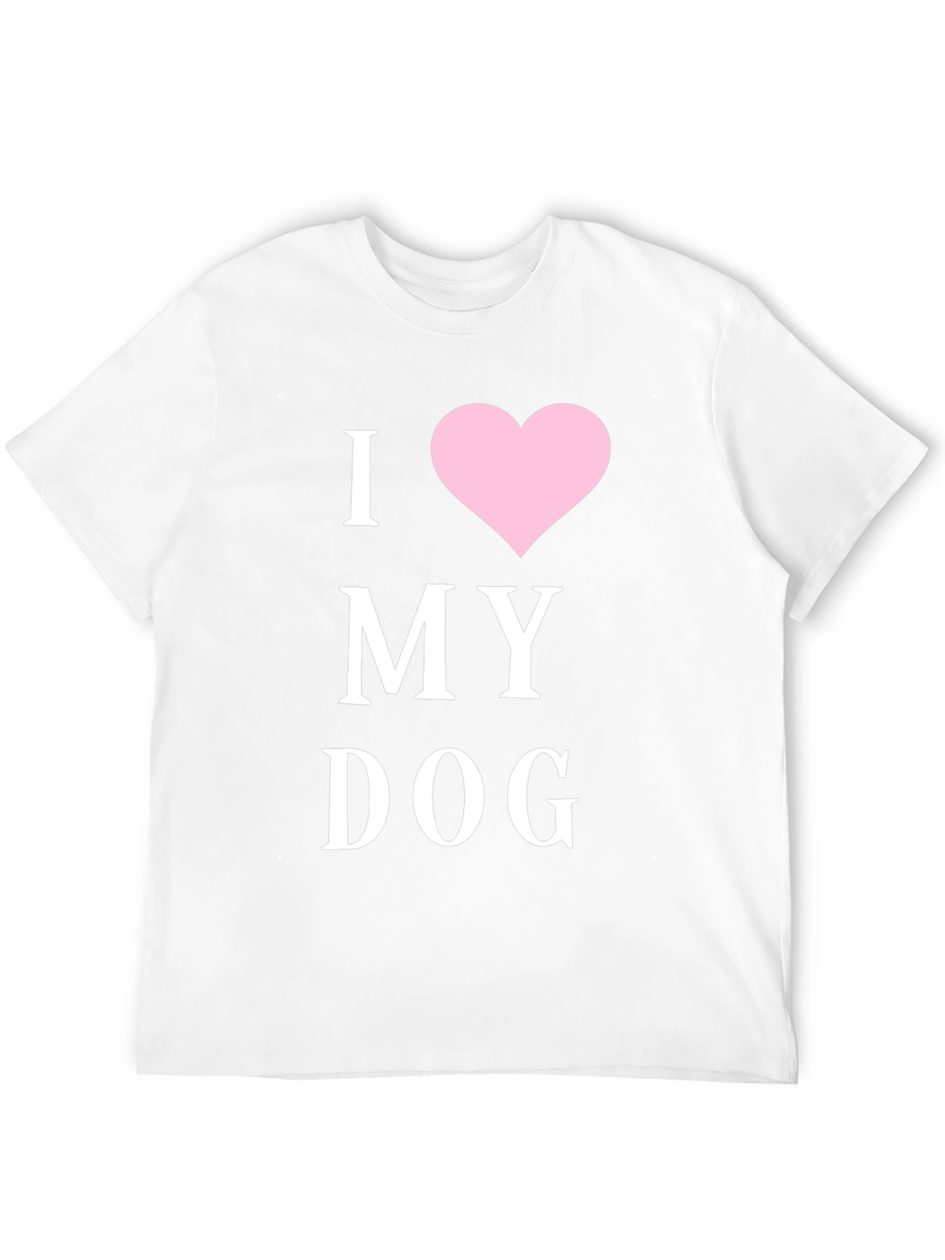 I Heart My Dog T-Shirt - Black Cotton Blend