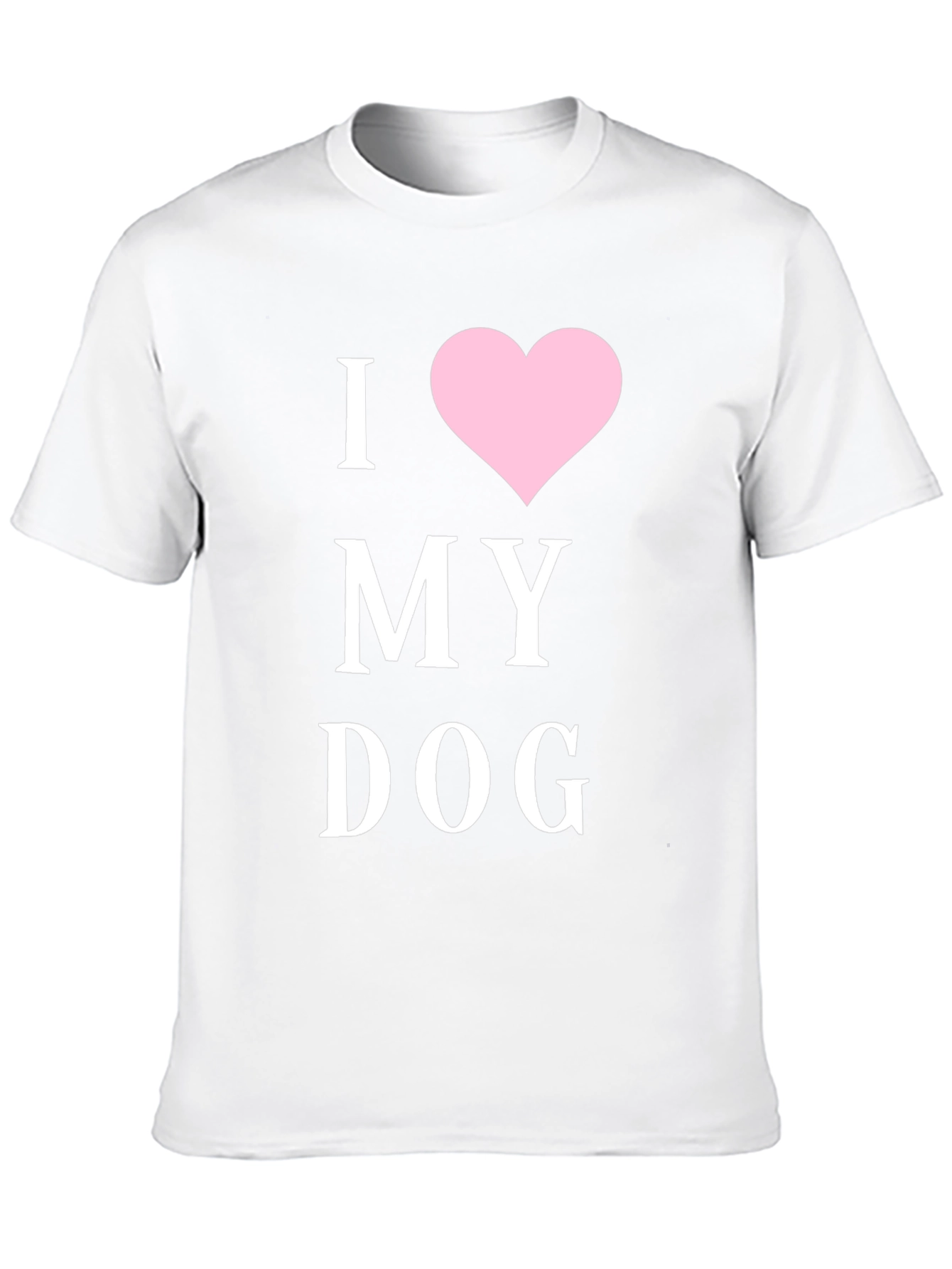 I Heart My Dog T-Shirt - Black Cotton Blend
