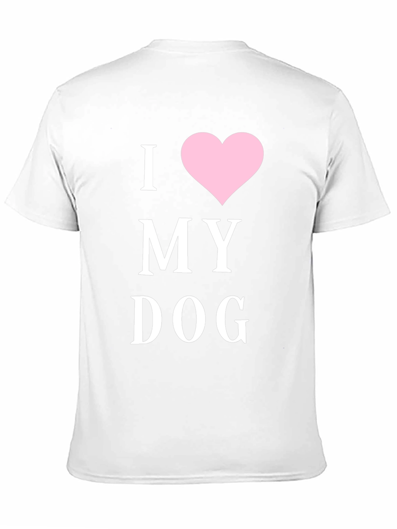 I Heart My Dog T-Shirt - Black Cotton Blend