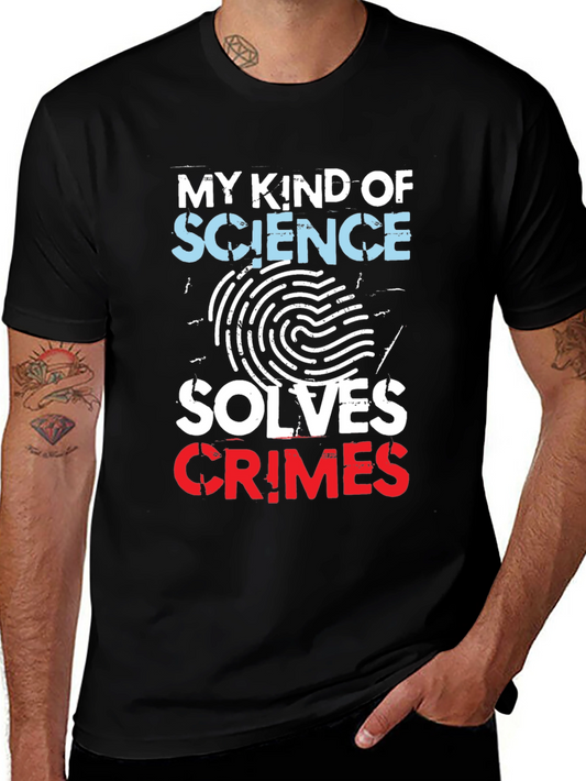 Science Solves Crimes Graphic T-Shirt
