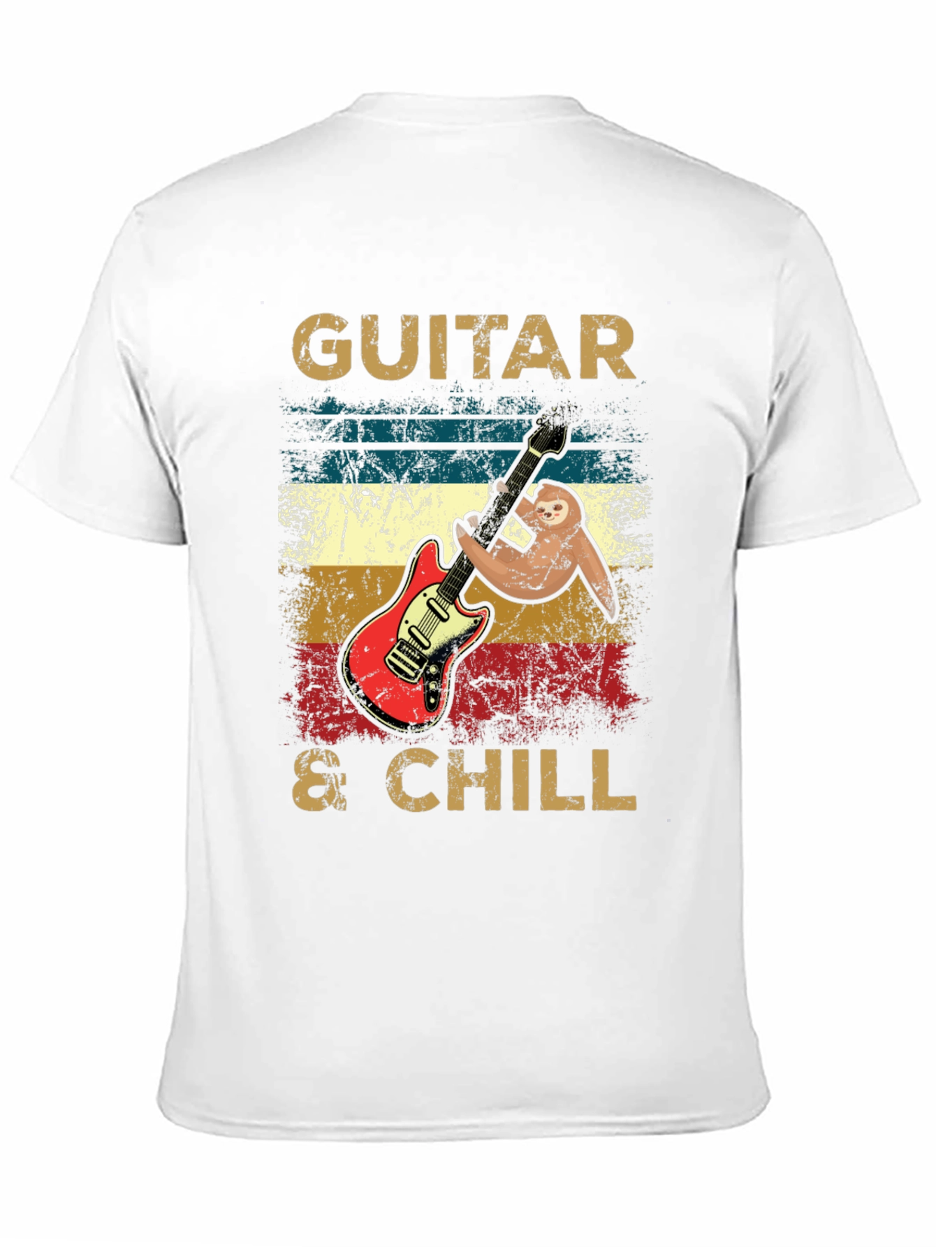 Guitar & Chill Sloth T-Shirt