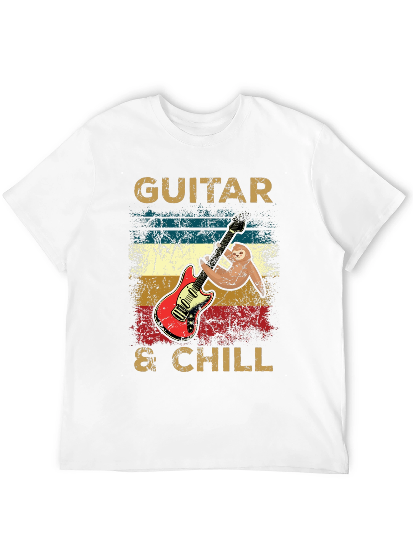 Guitar & Chill Sloth T-Shirt