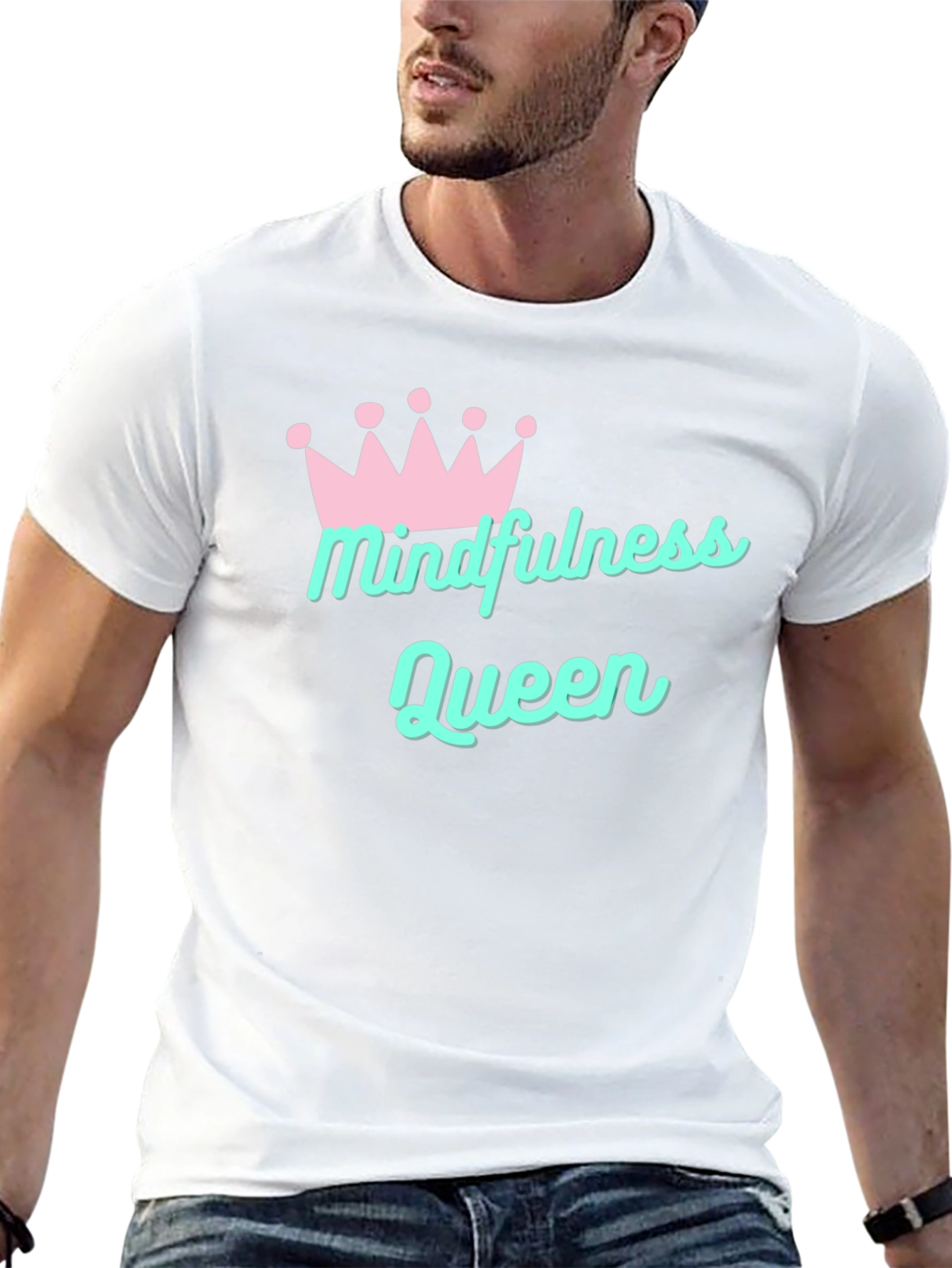Mindfulness Queen T-Shirt - Black Cotton Tee