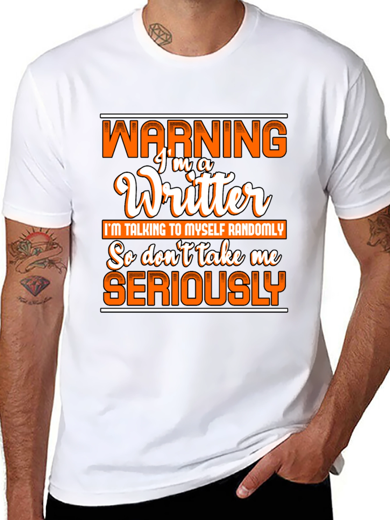 Warning Writer T-Shirt Funny Writer Gift
