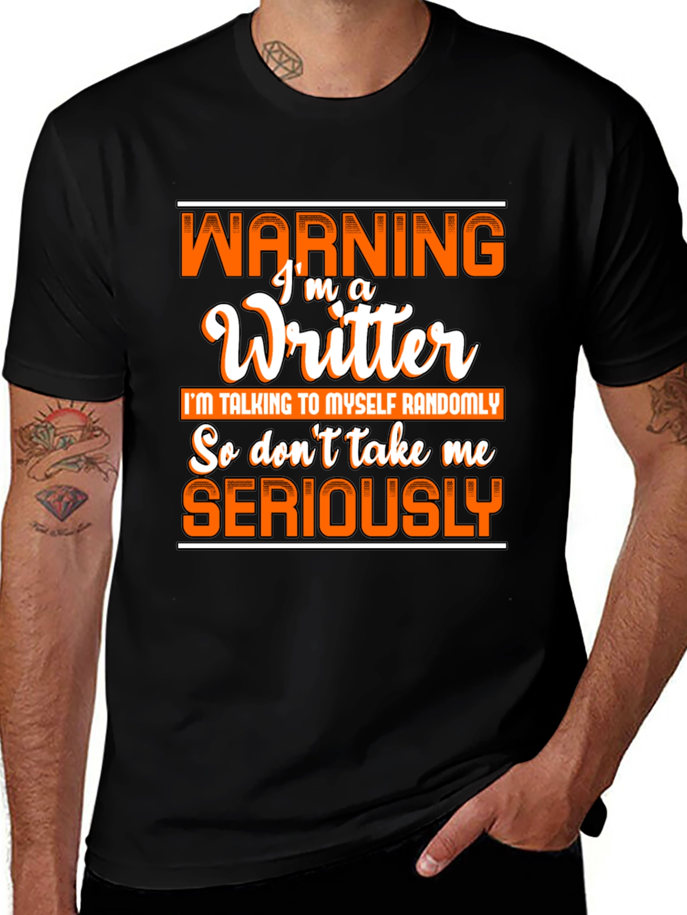 Warning Writer T-Shirt Funny Writer Gift