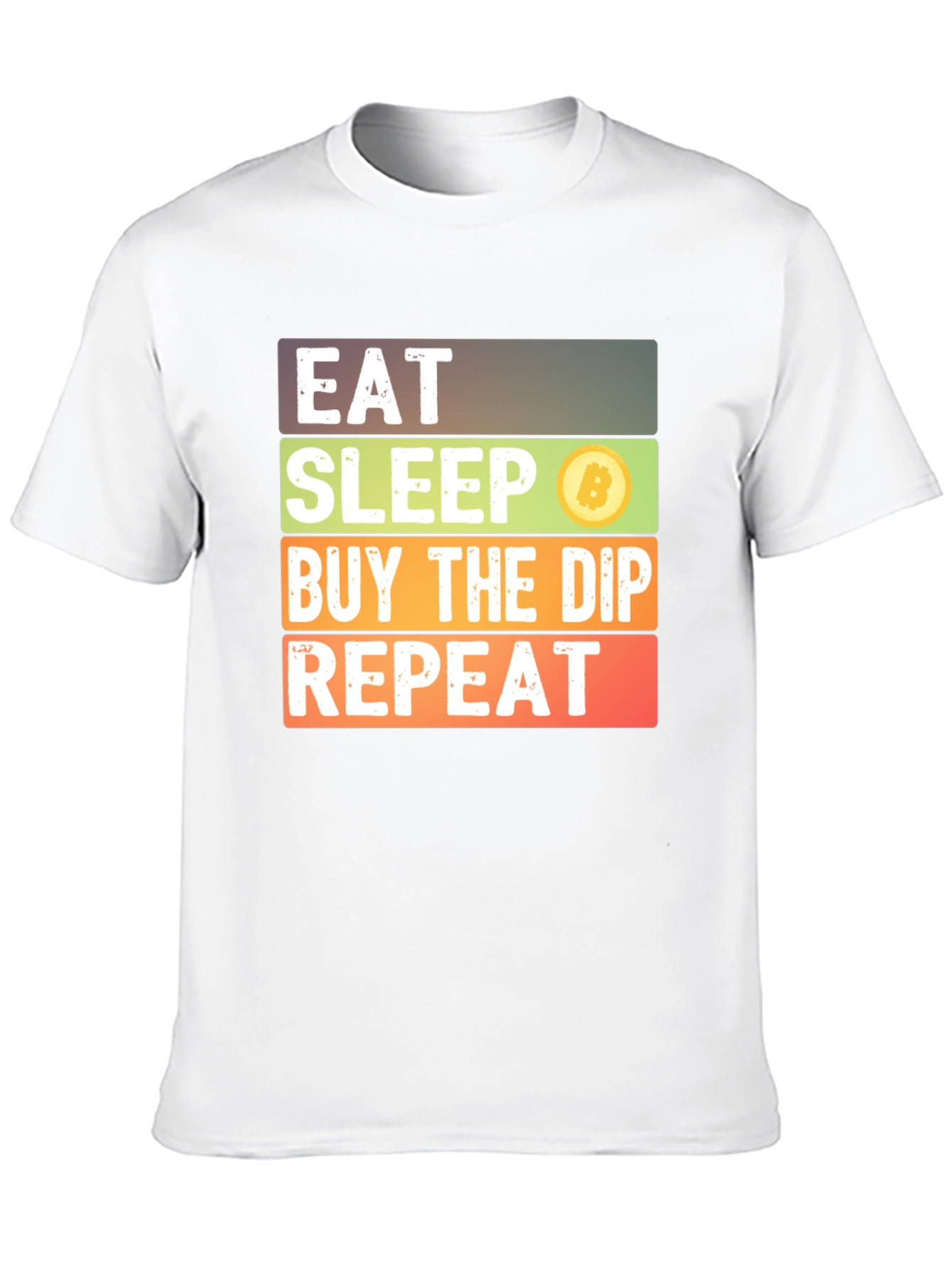 Eat Sleep Buy the Dip Bitcoin Tee