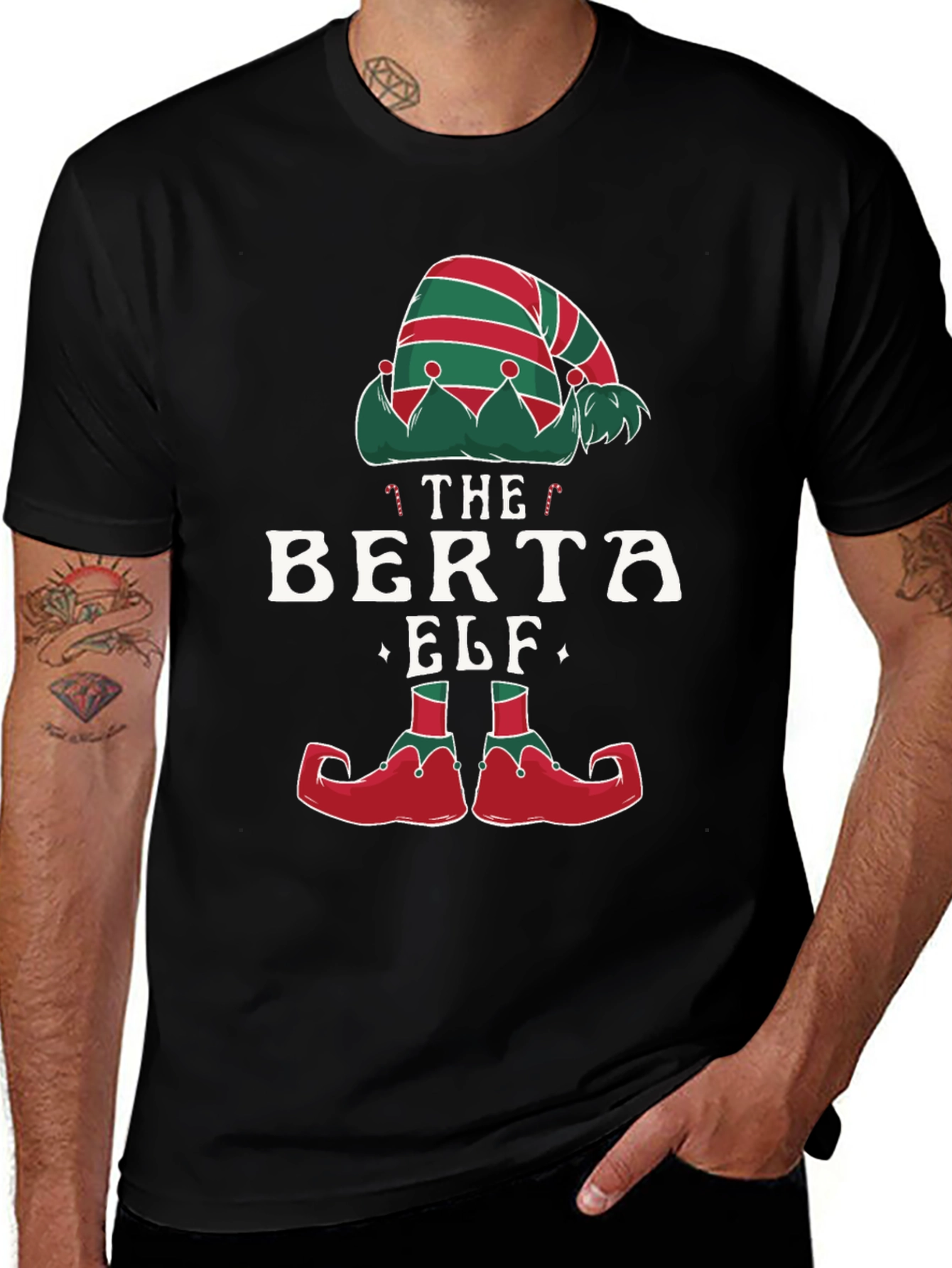 Berta Elf Christmas T-Shirt - Holiday Festive Apparel