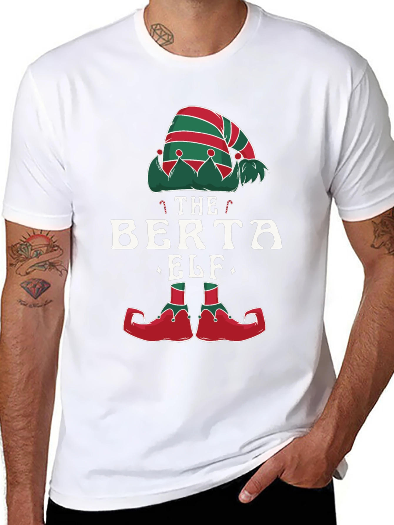 Berta Elf Christmas T-Shirt - Holiday Festive Apparel