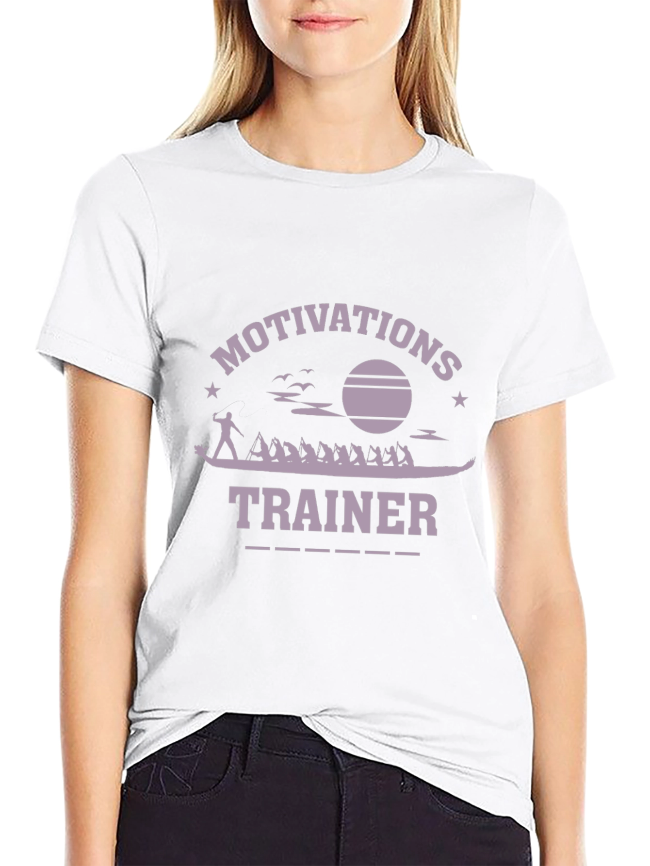 Motivations Trainer Graphic T-Shirt - Crew Rowing Design