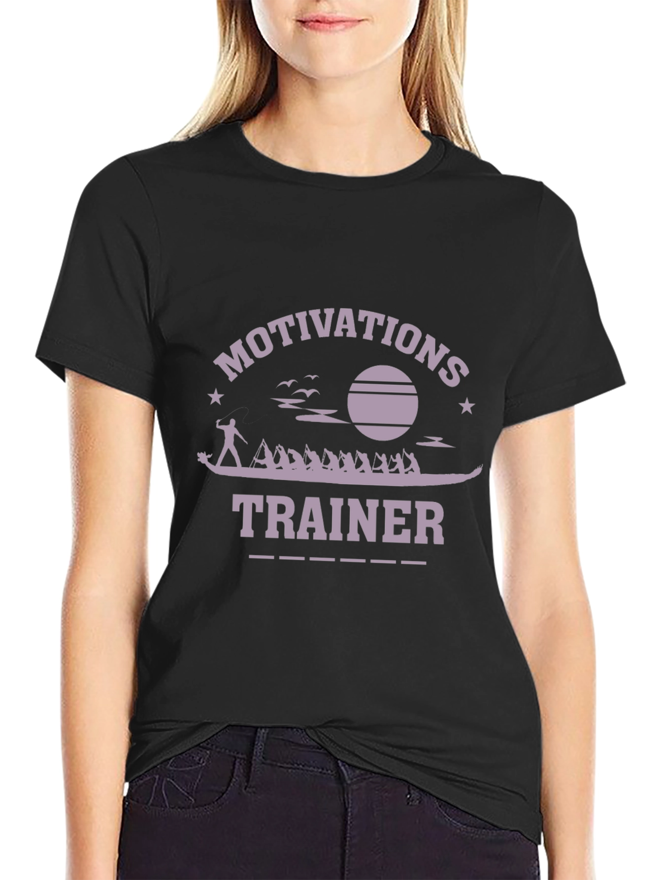 Motivations Trainer Graphic T-Shirt - Crew Rowing Design