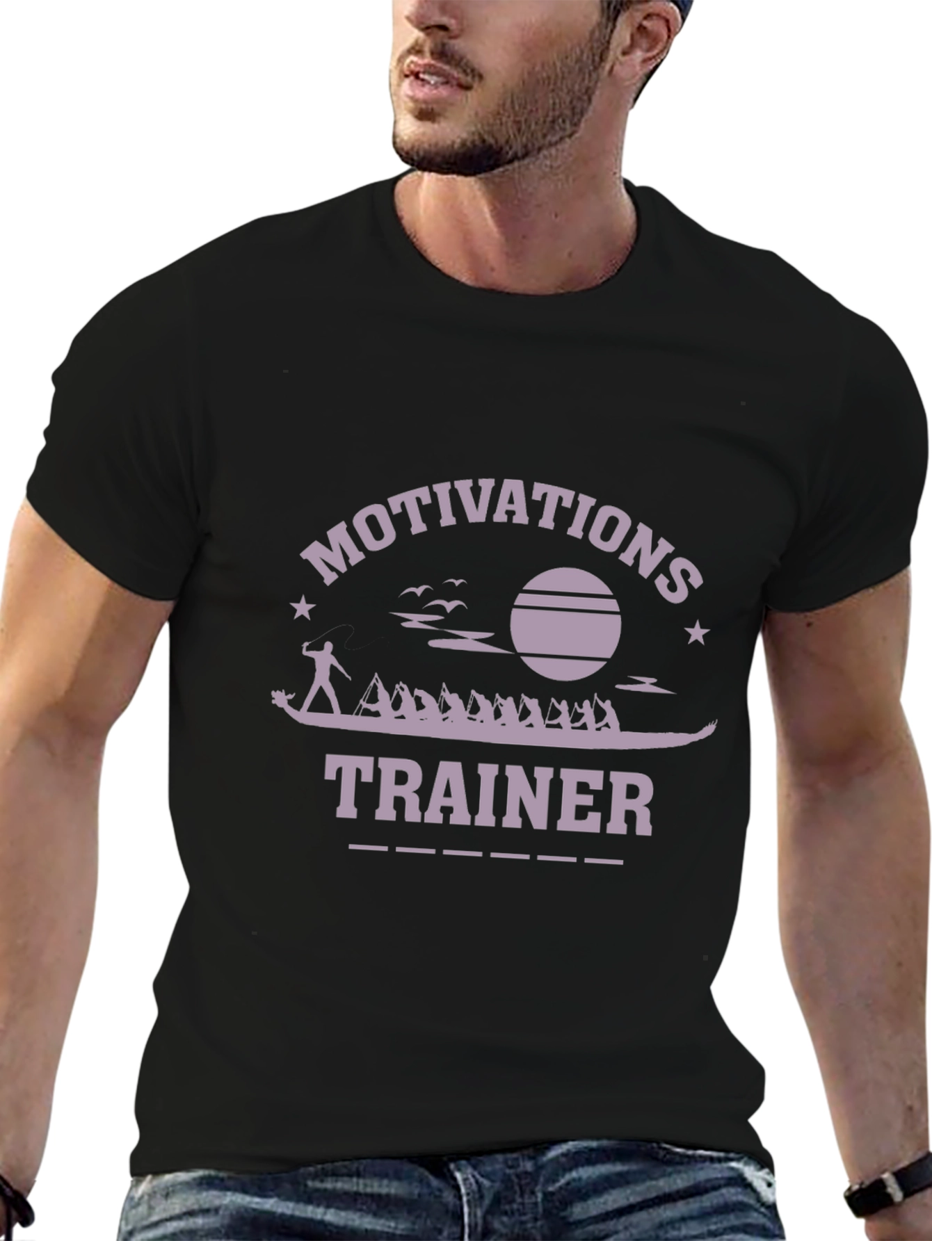 Motivations Trainer Graphic T-Shirt - Crew Rowing Design