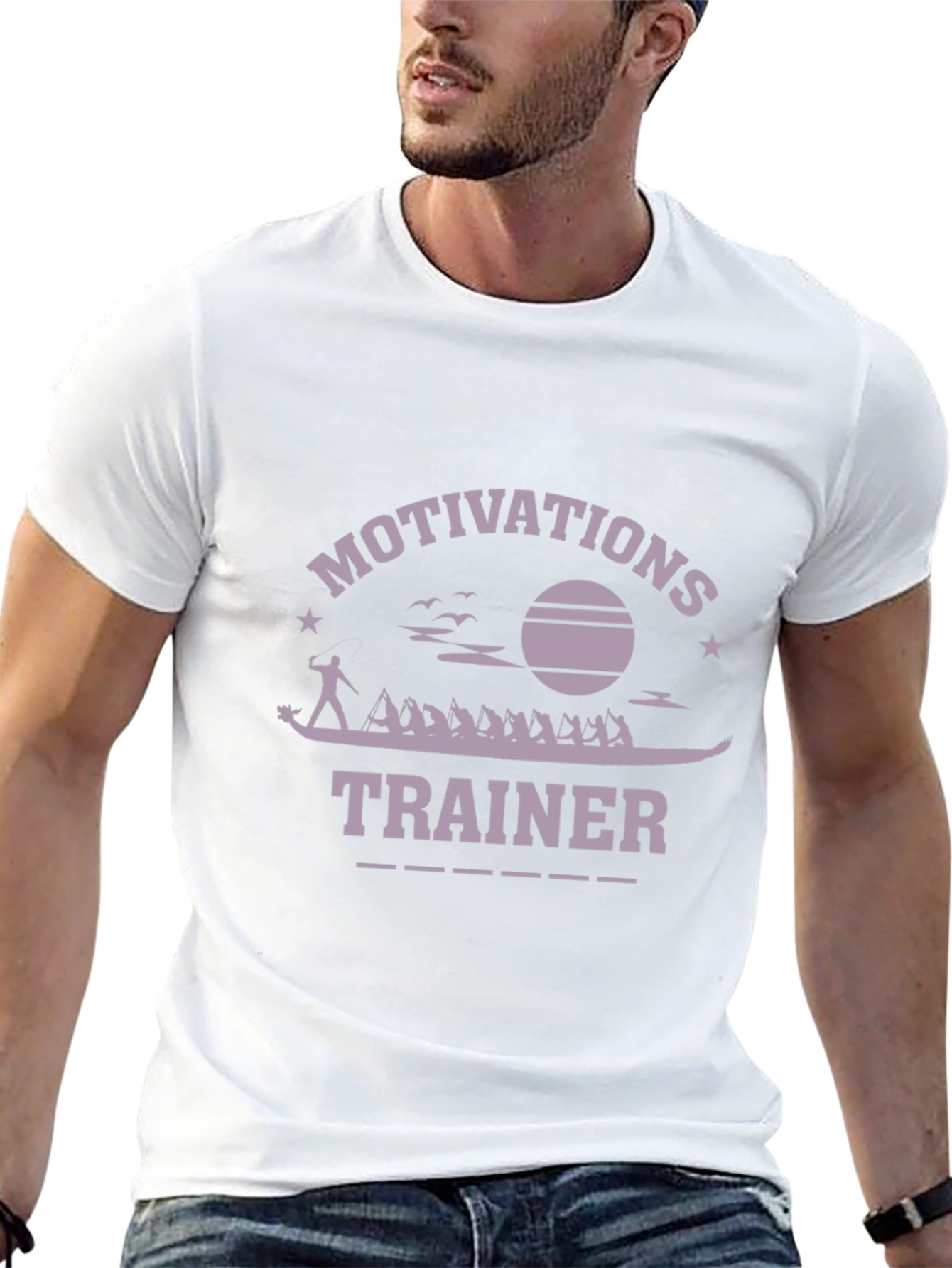 Motivations Trainer Graphic T-Shirt - Crew Rowing Design