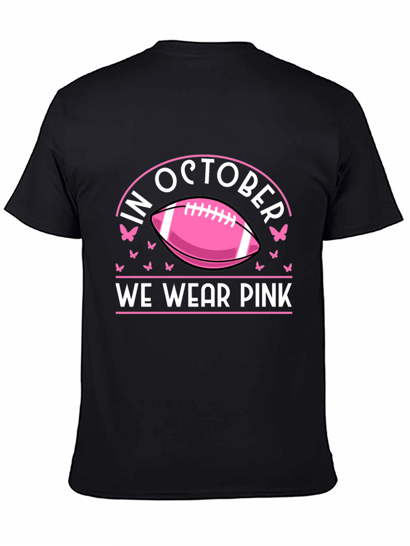 In October We Wear Pink Breast Cancer Awareness T-Shirt