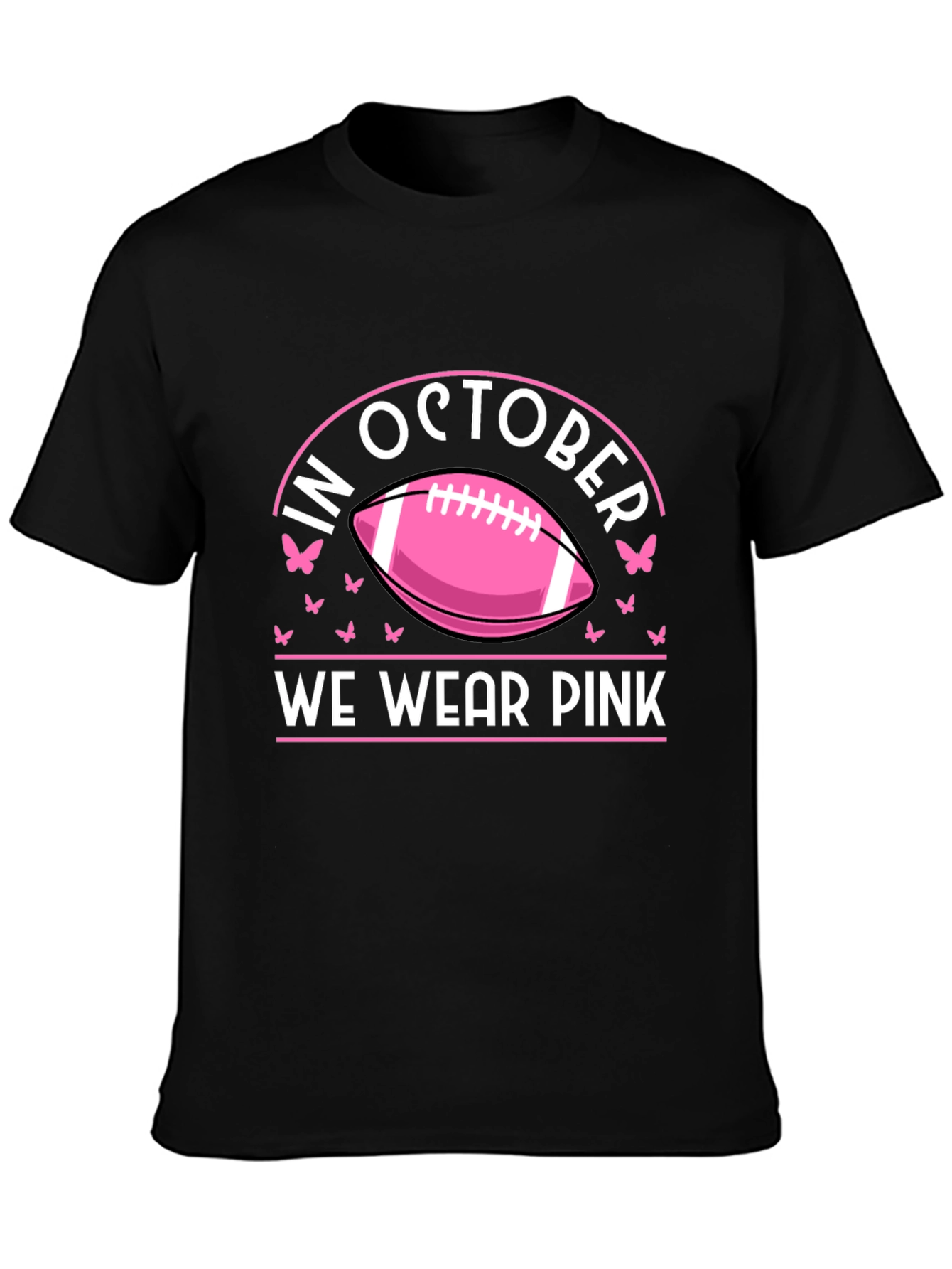 In October We Wear Pink Breast Cancer Awareness T-Shirt