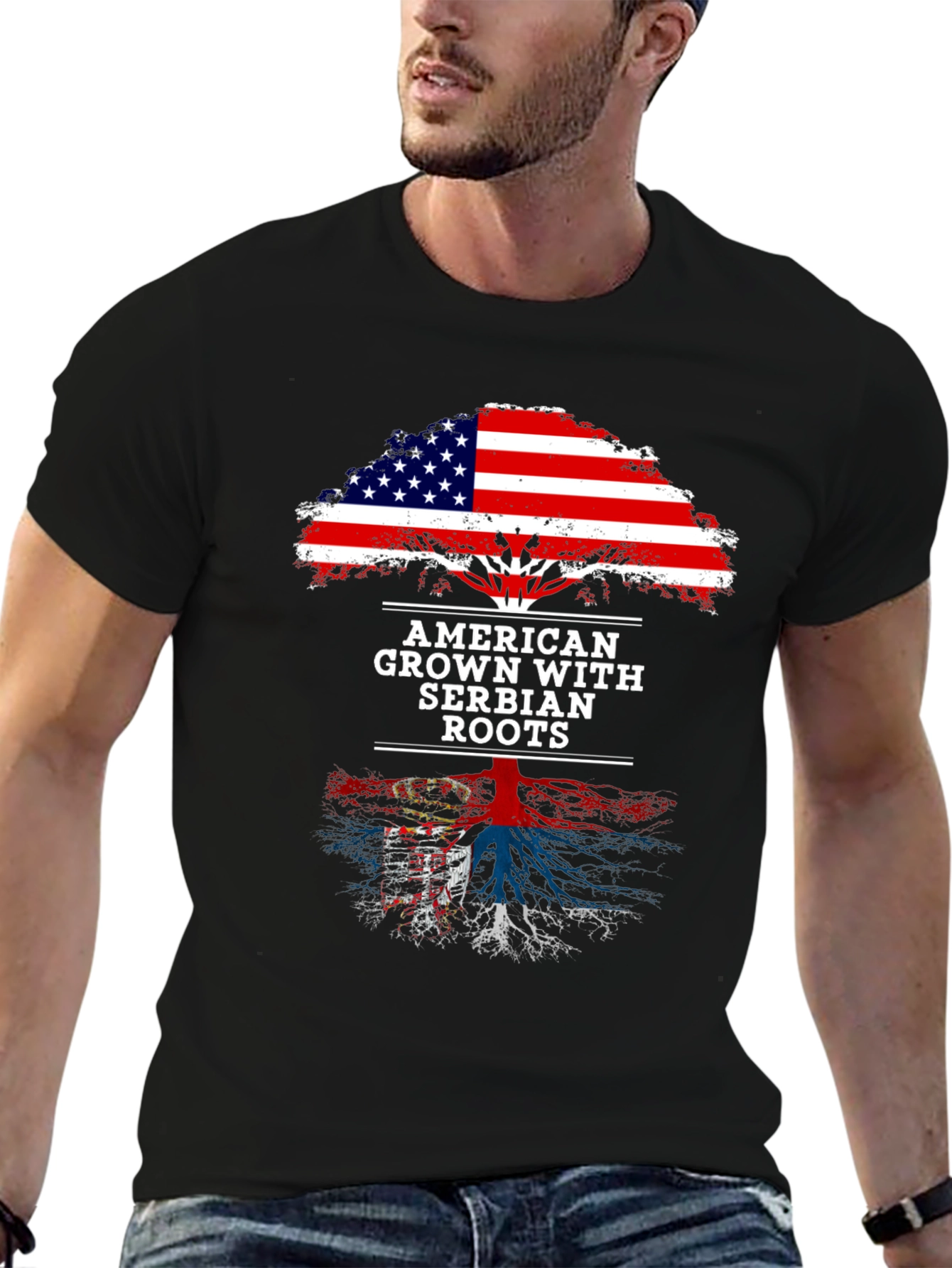American Grown with Serbian Roots T-Shirt