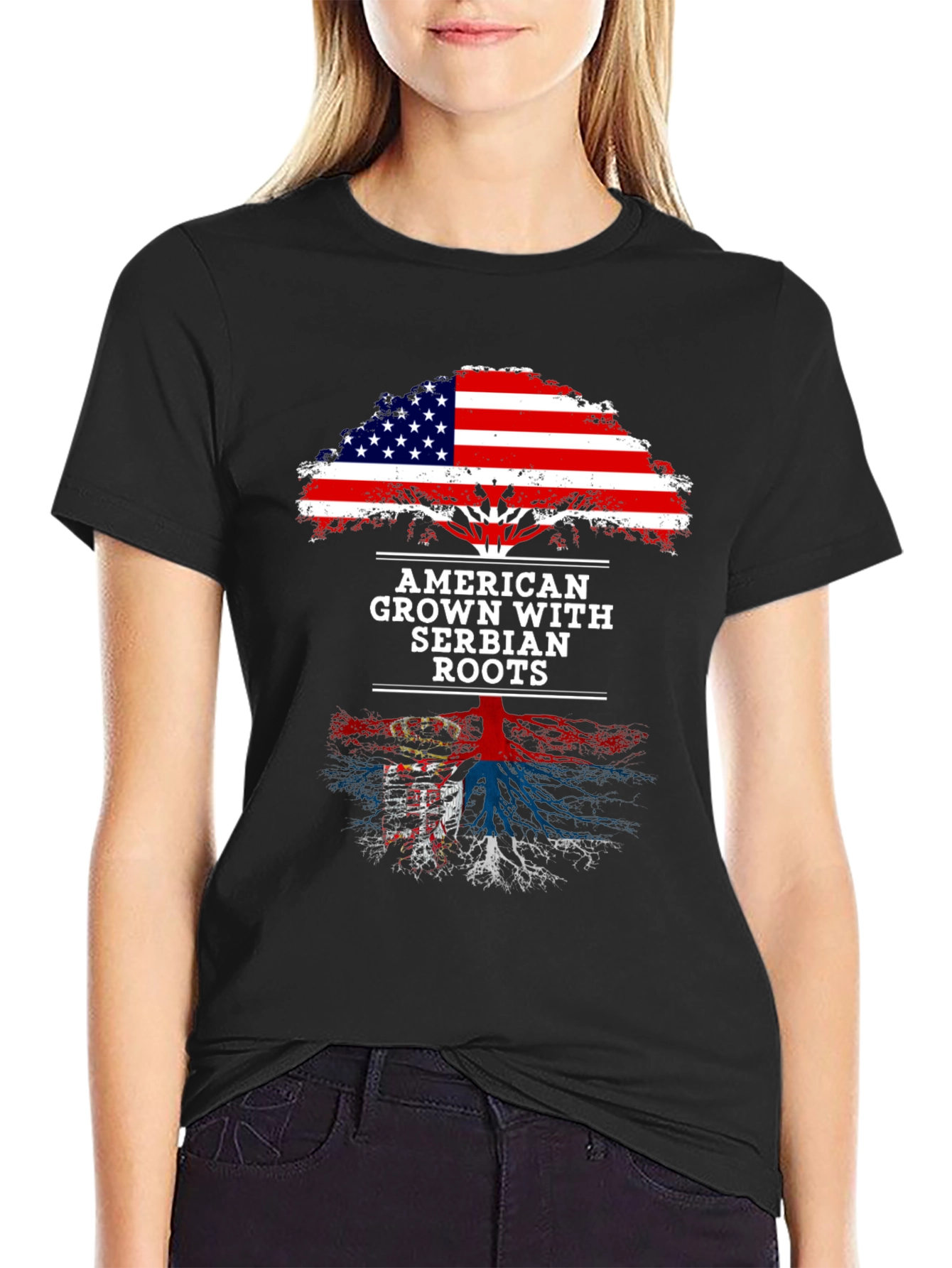 American Grown with Serbian Roots T-Shirt