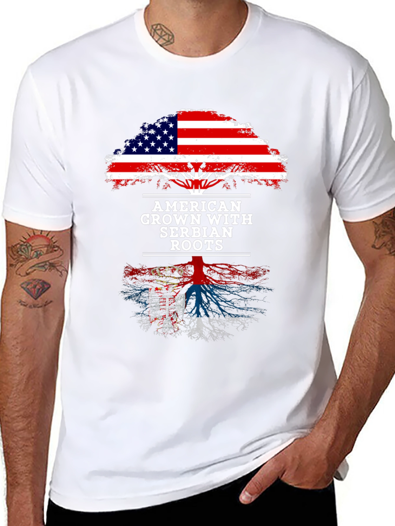 American Grown with Serbian Roots T-Shirt