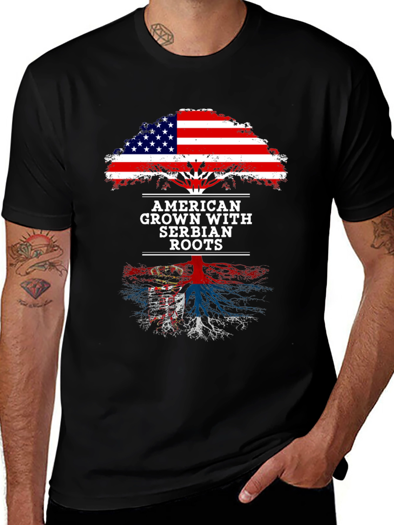 American Grown with Serbian Roots T-Shirt