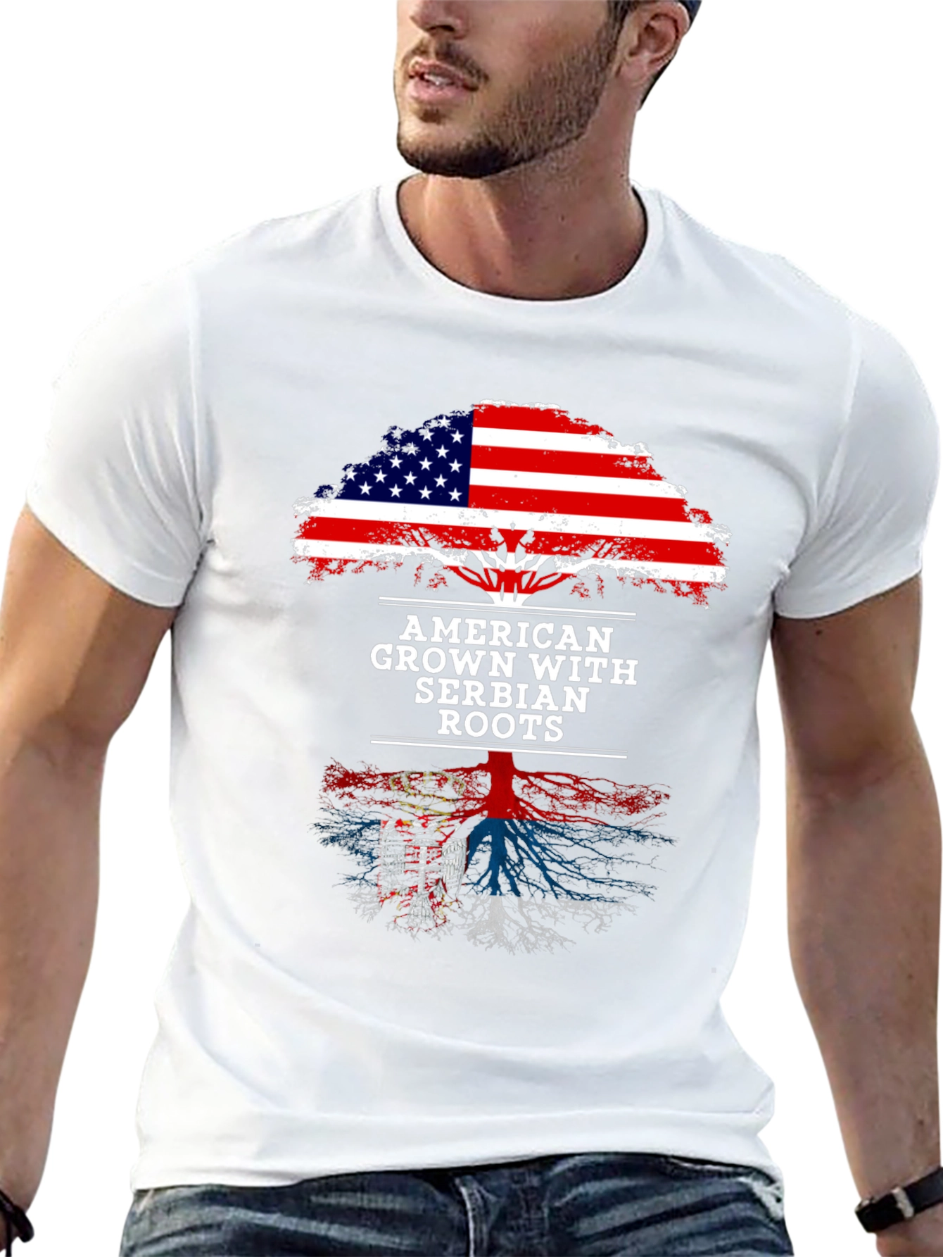 American Grown with Serbian Roots T-Shirt